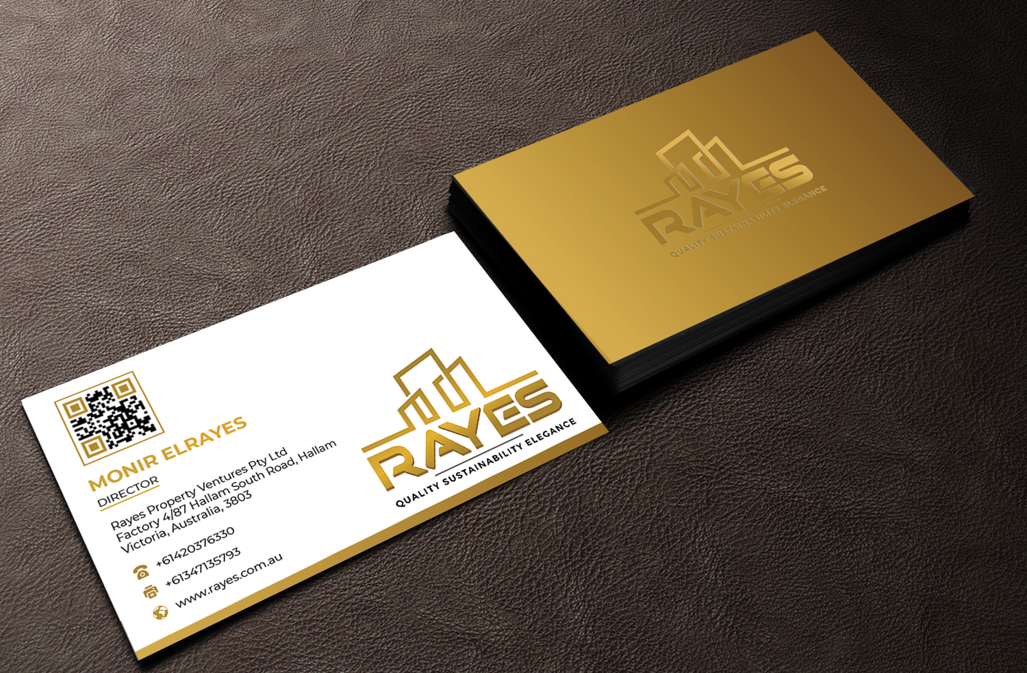 Business Card Design by Innovative Graphix for Rayes Pty Ltd | Design #33059354