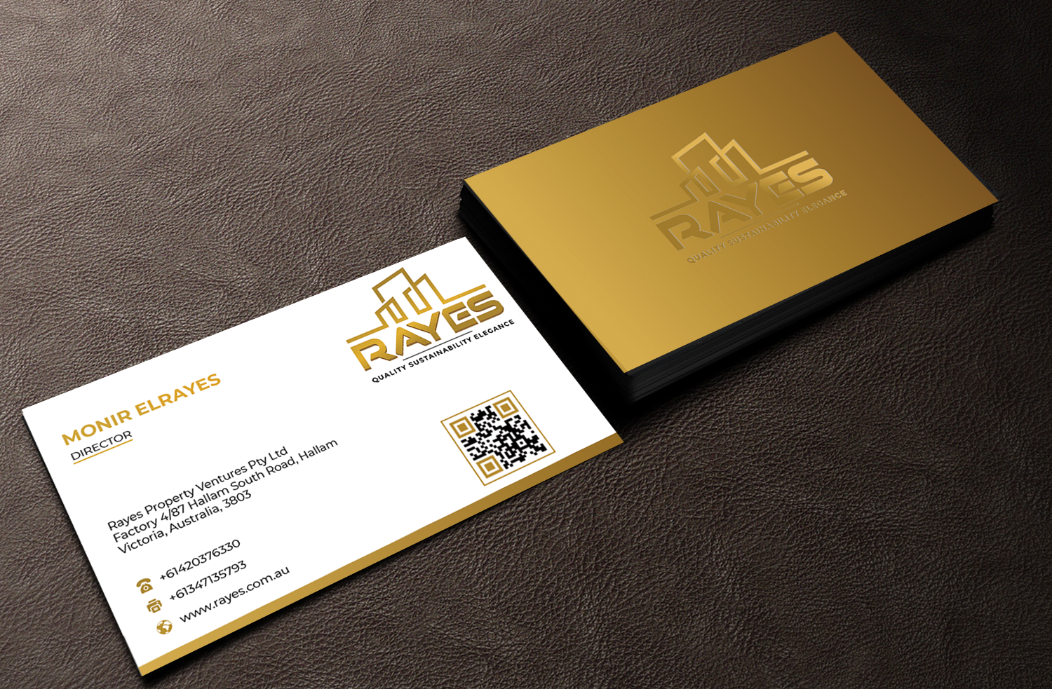 Business Card Design by Innovative Graphix for Rayes Pty Ltd | Design #33059355