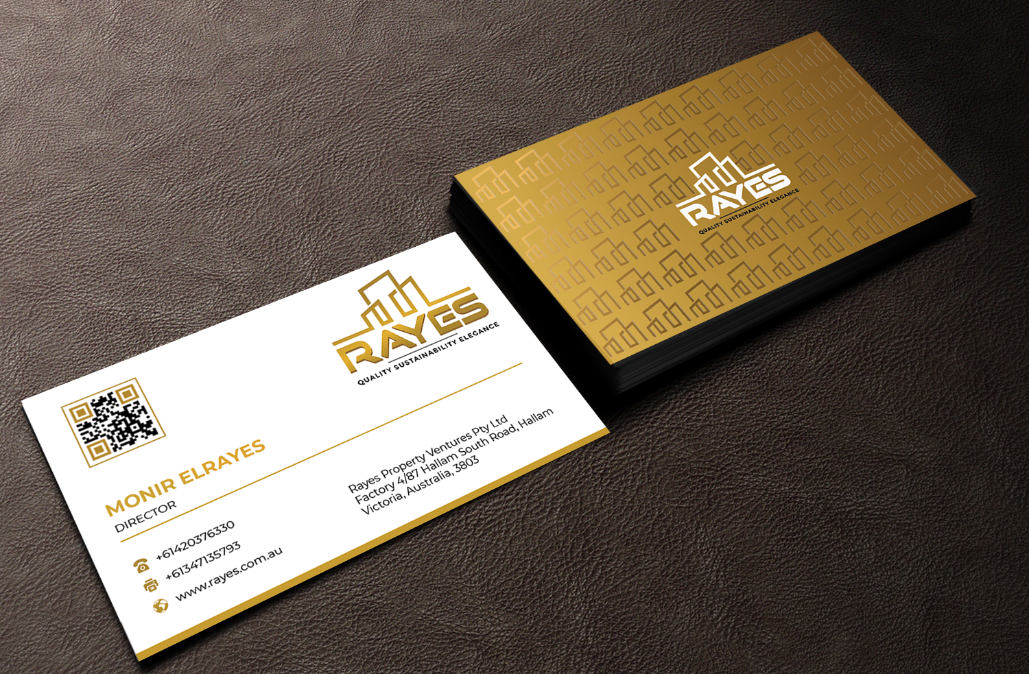 Business Card Design by Innovative Graphix for Rayes Pty Ltd | Design #33059363