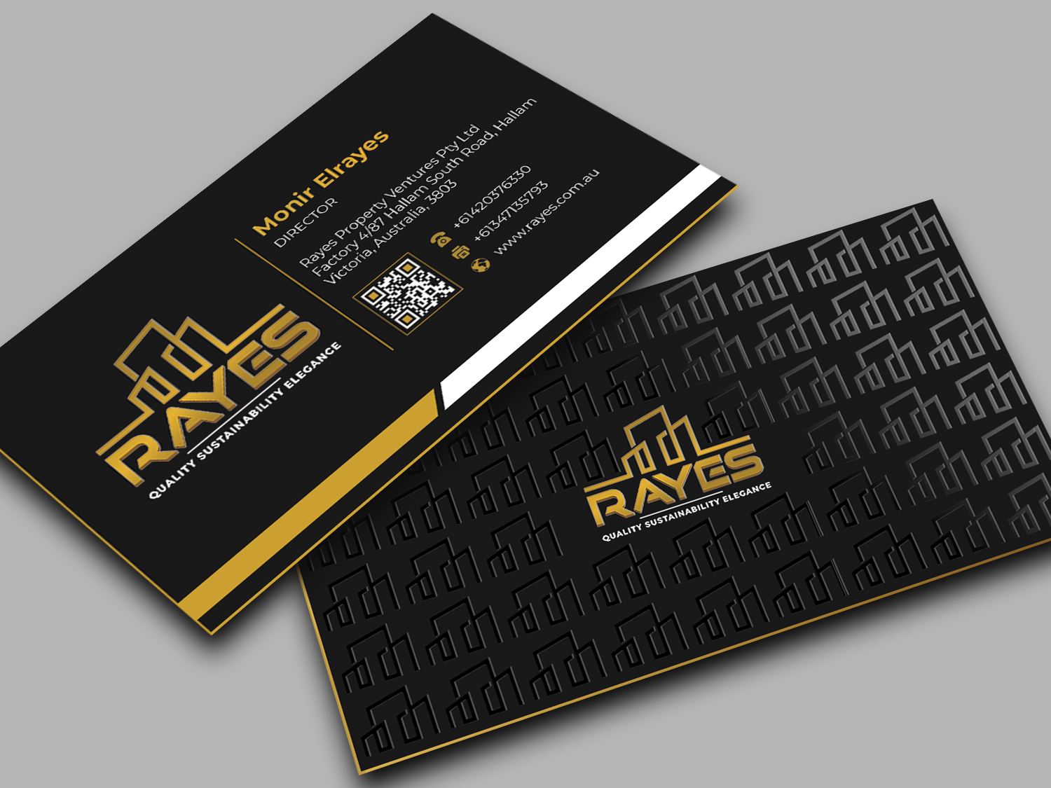 Diseño de Tarjeta de Presentación por Innovative Graphix para Rayes Pty Ltd | Diseño #33061547