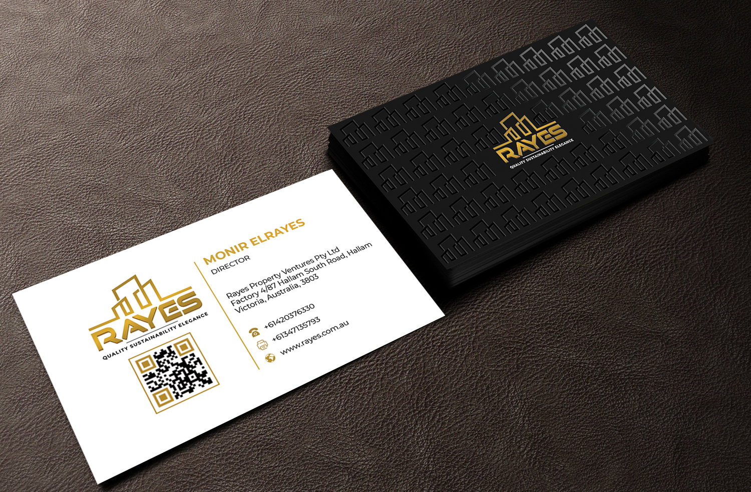 Business Card Design by Innovative Graphix for Rayes Pty Ltd | Design #33061548