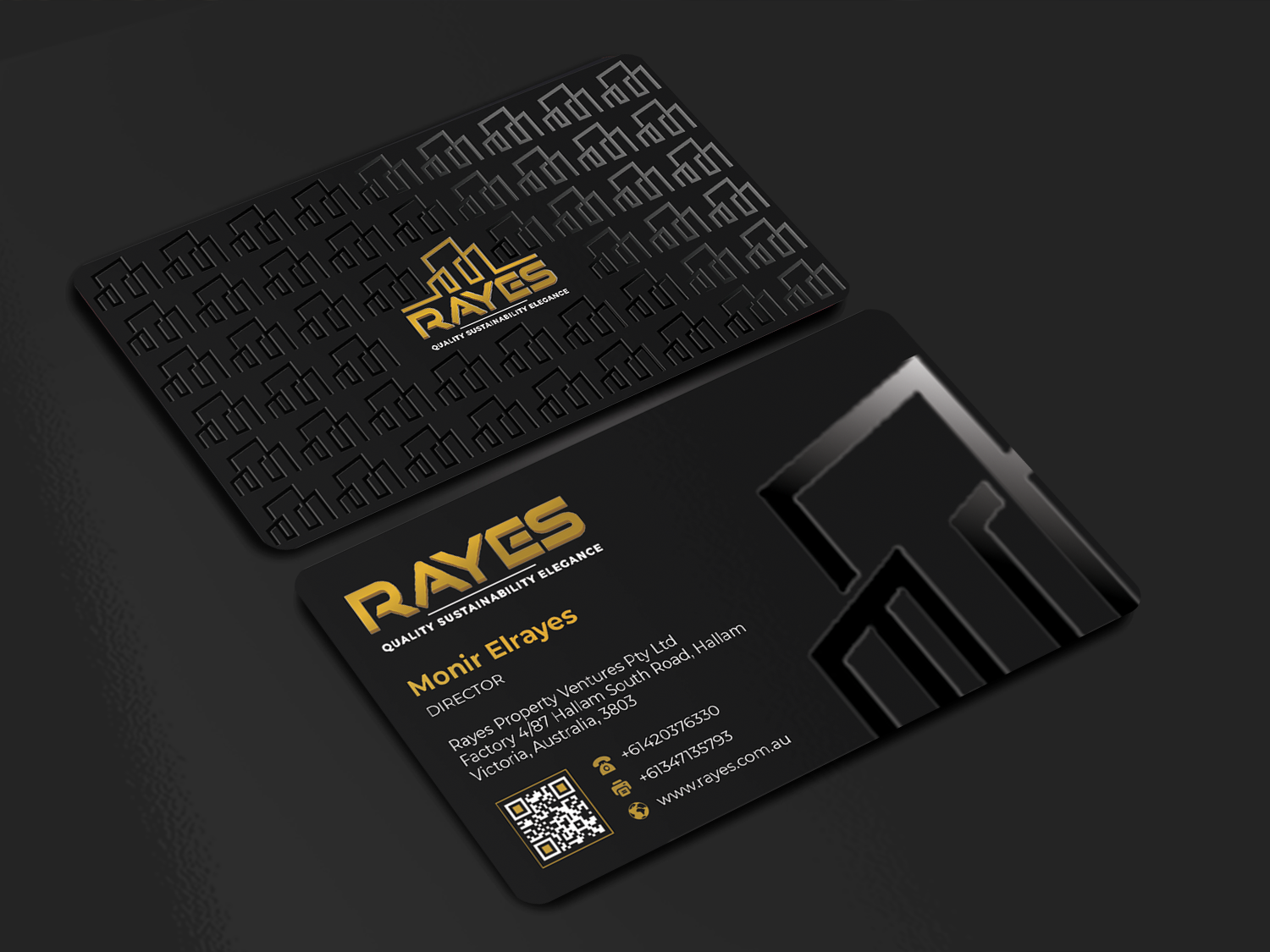 Business Card Design by Innovative Graphix for Rayes Pty Ltd | Design #33061755