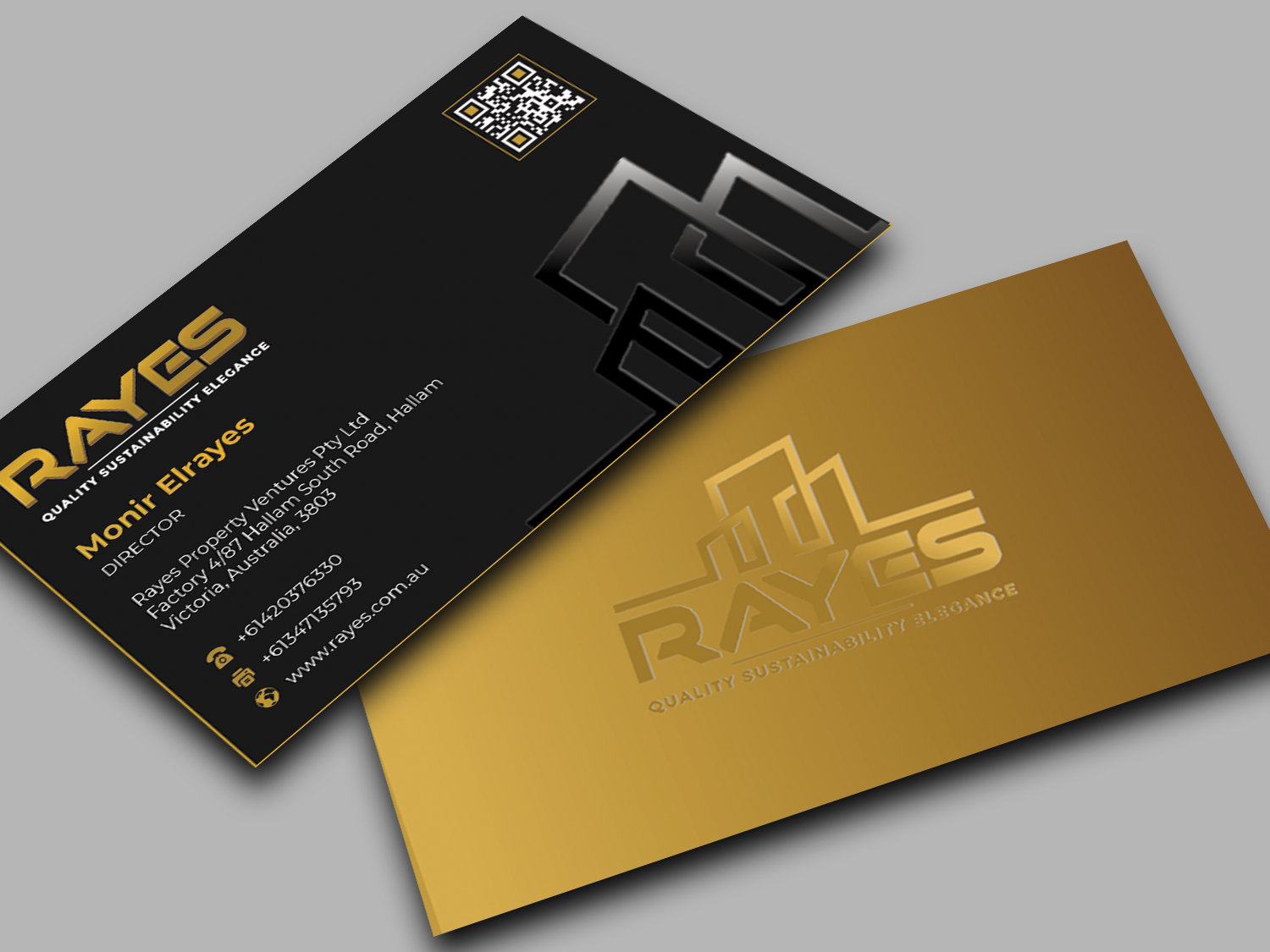 Diseño de Tarjeta de Presentación por Innovative Graphix para Rayes Pty Ltd | Diseño #33063156