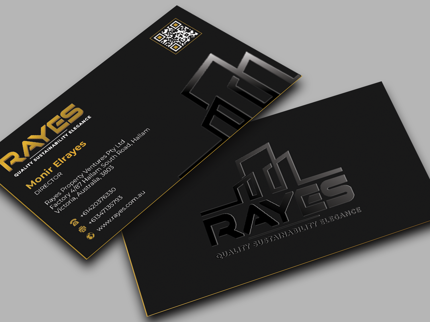 Diseño de Tarjeta de Presentación por Innovative Graphix para Rayes Pty Ltd | Diseño #33063157