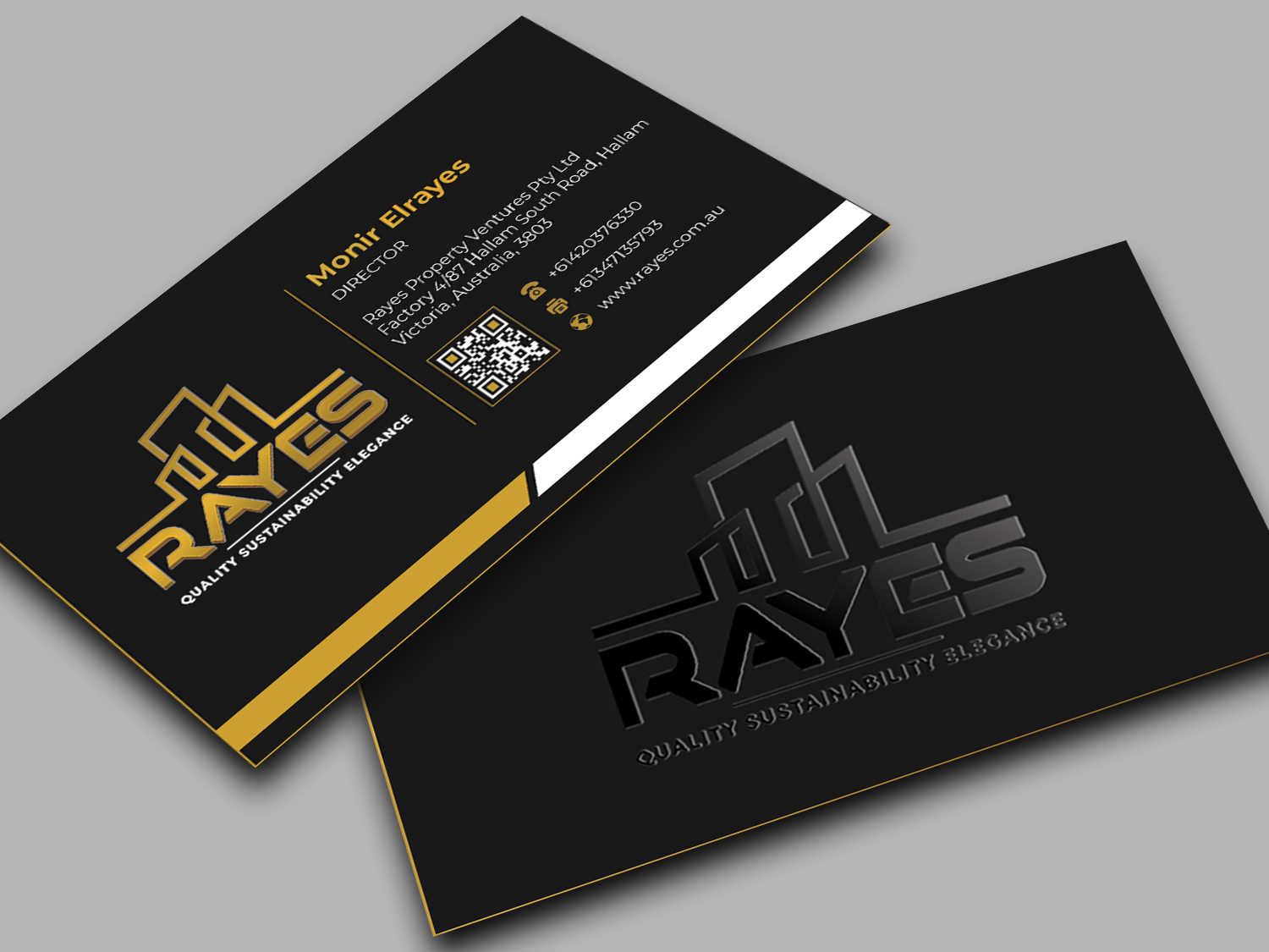 Diseño de Tarjeta de Presentación por Innovative Graphix para Rayes Pty Ltd | Diseño #33063160