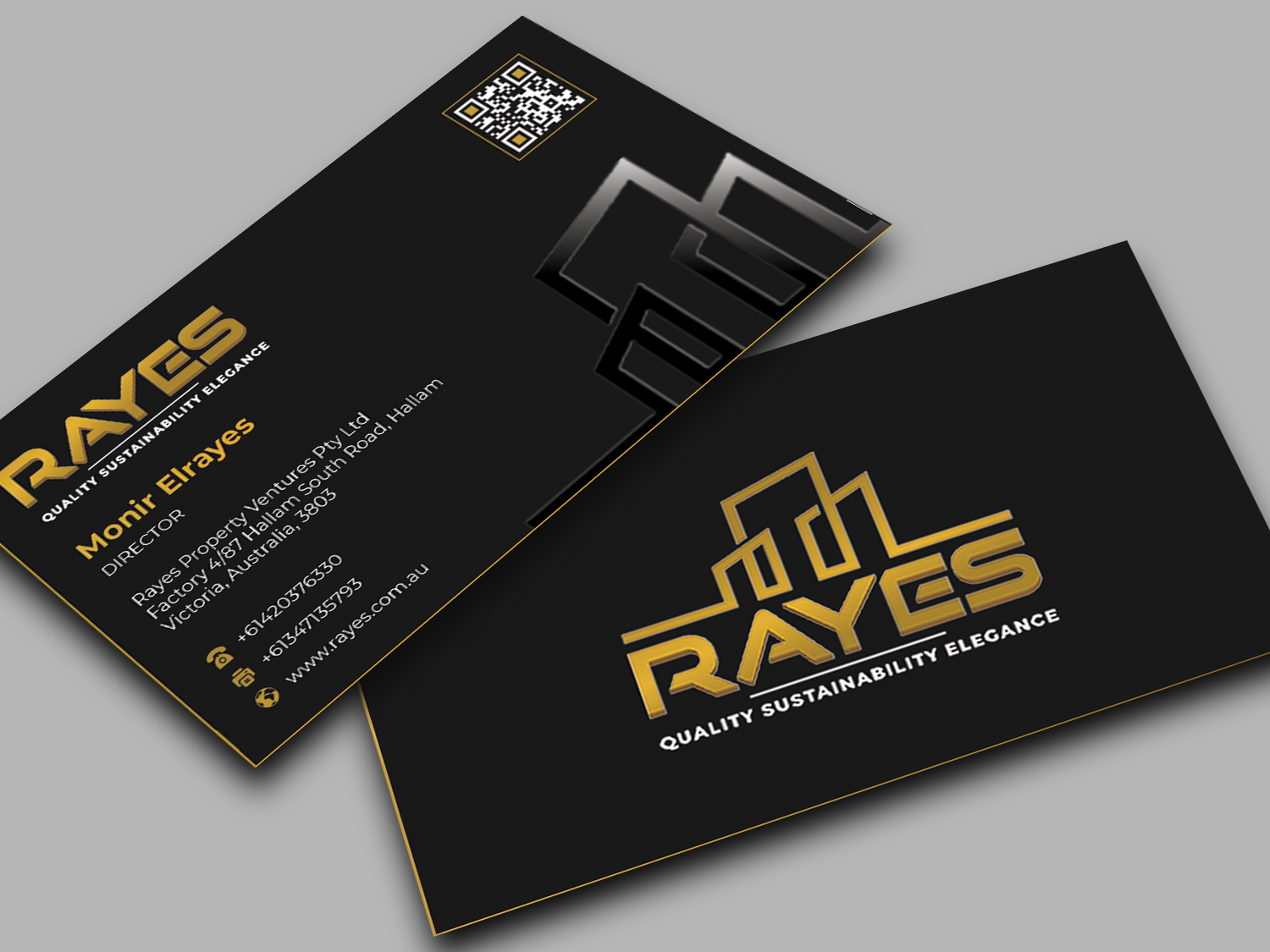 Business Card Design by Innovative Graphix for Rayes Pty Ltd | Design #33063181
