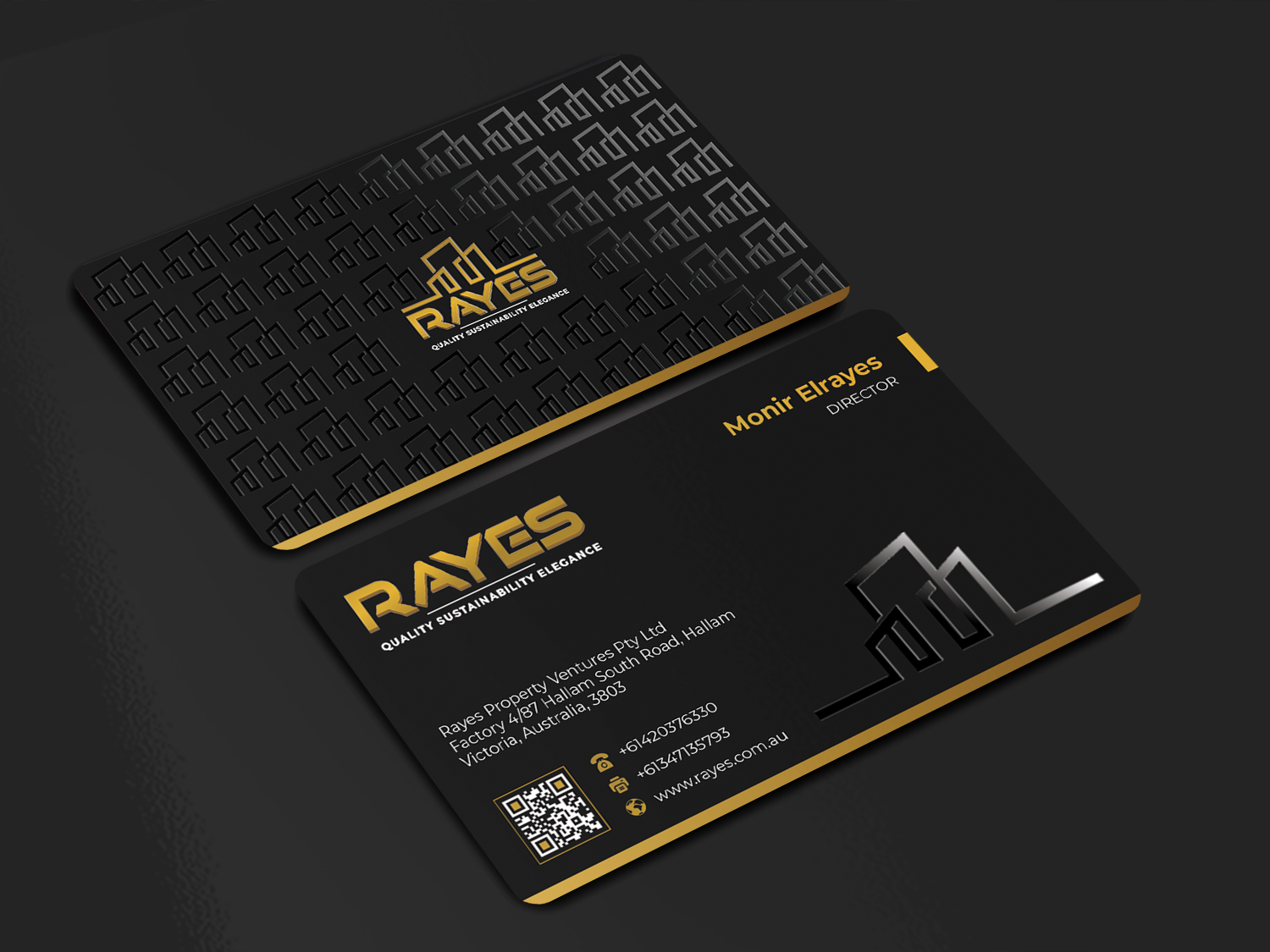 Business Card Design by Innovative Graphix for Rayes Pty Ltd | Design #33063914
