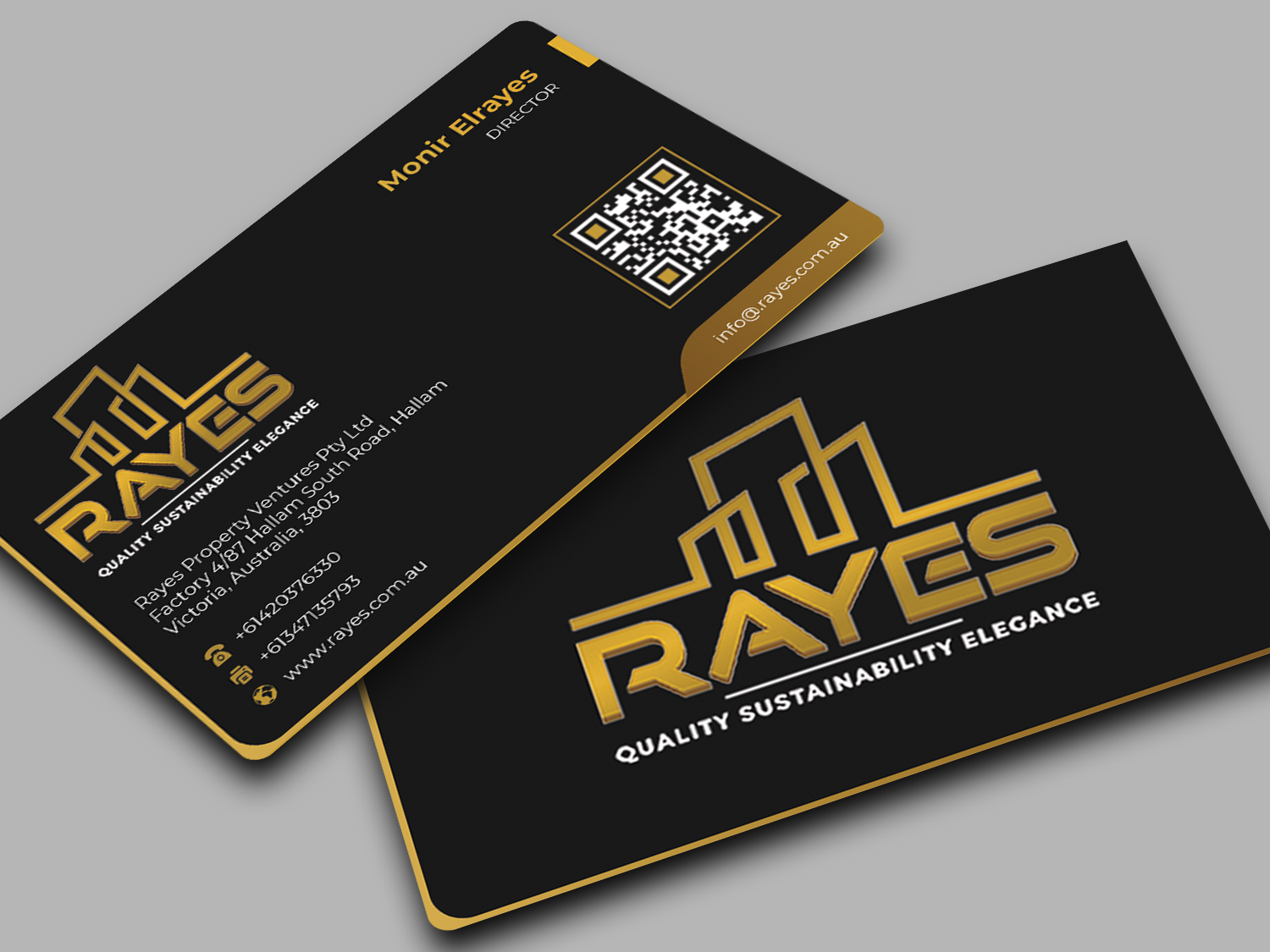 Business Card Design by Innovative Graphix for Rayes Pty Ltd | Design #33063915
