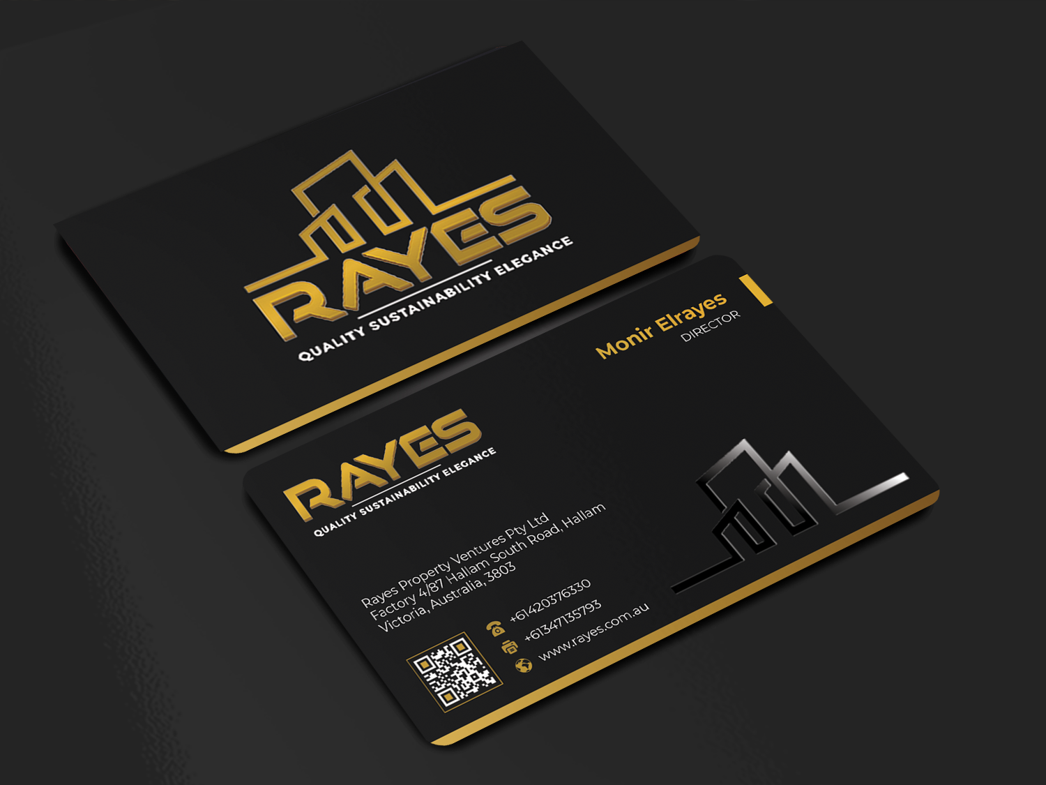 Business Card Design by Innovative Graphix for Rayes Pty Ltd | Design #33063916