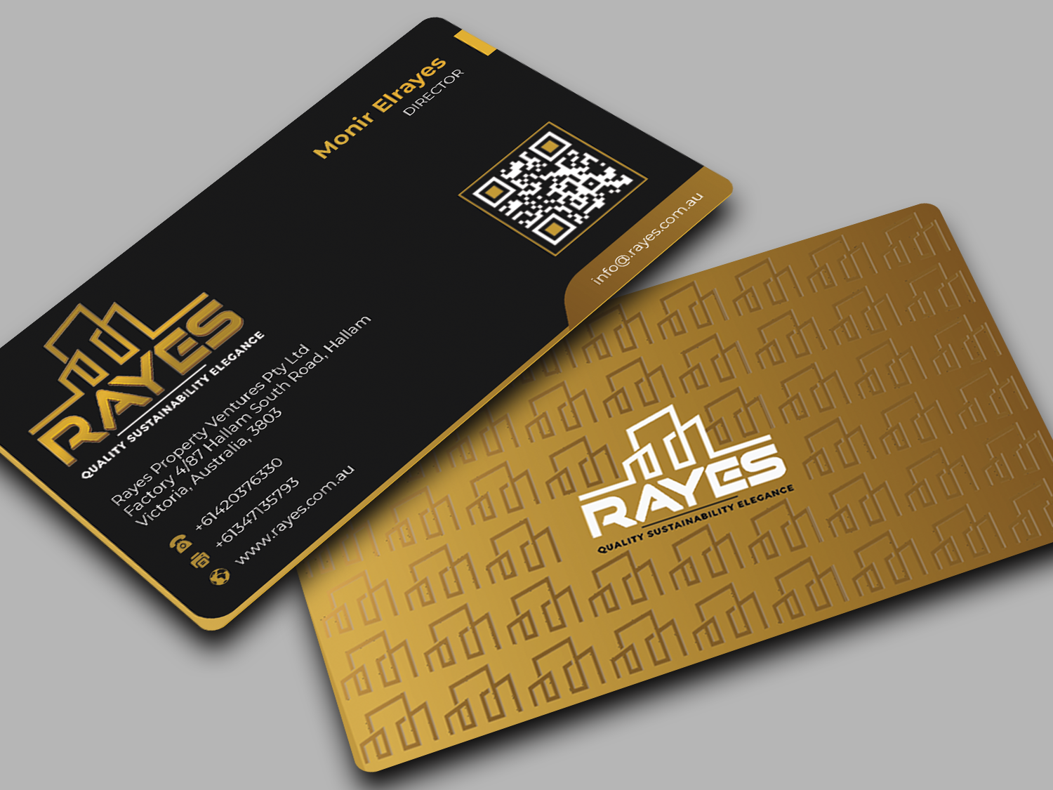 Business Card Design by Innovative Graphix for Rayes Pty Ltd | Design #33063924