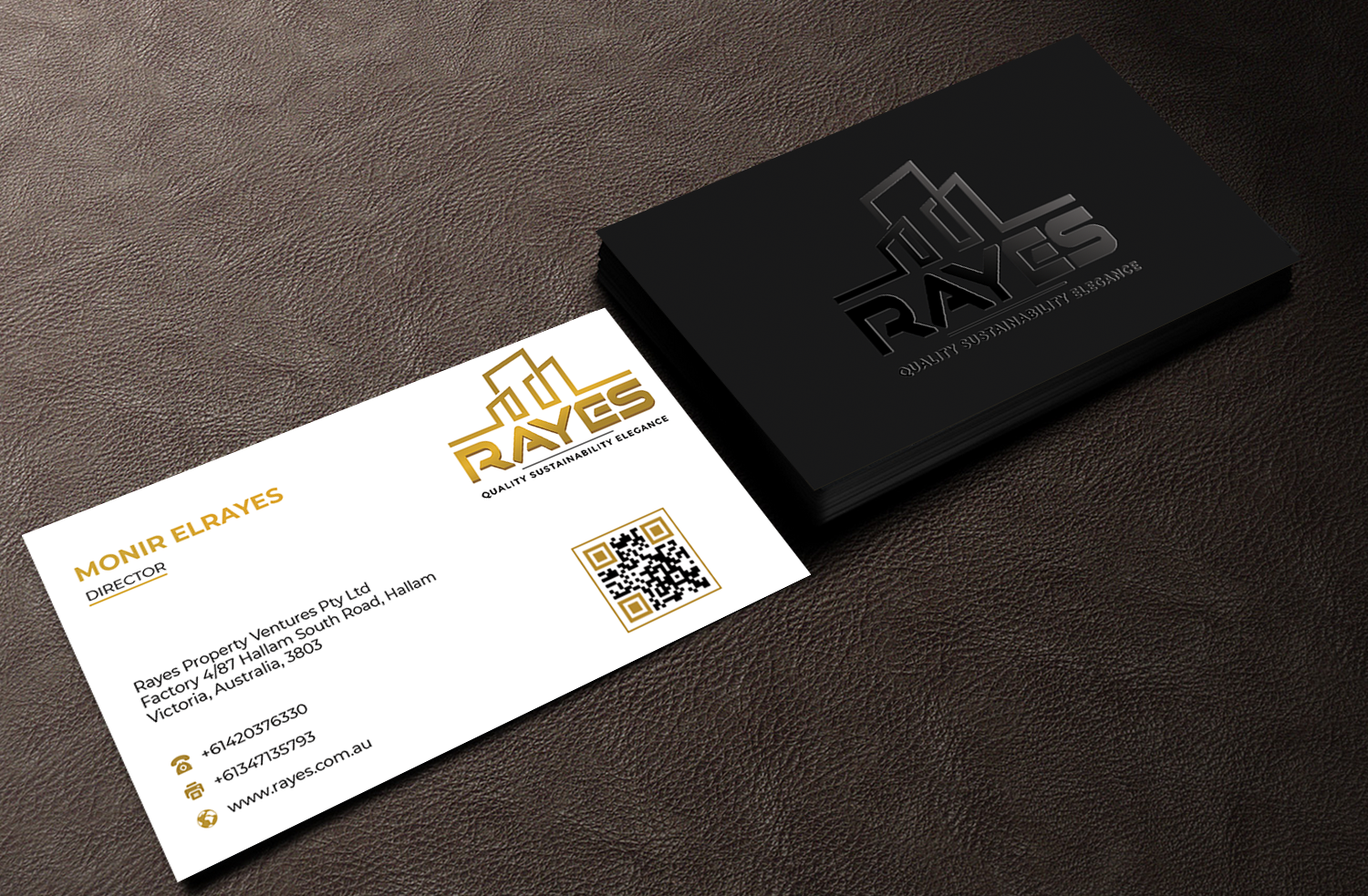Business Card Design by Innovative Graphix for Rayes Pty Ltd | Design #33063991