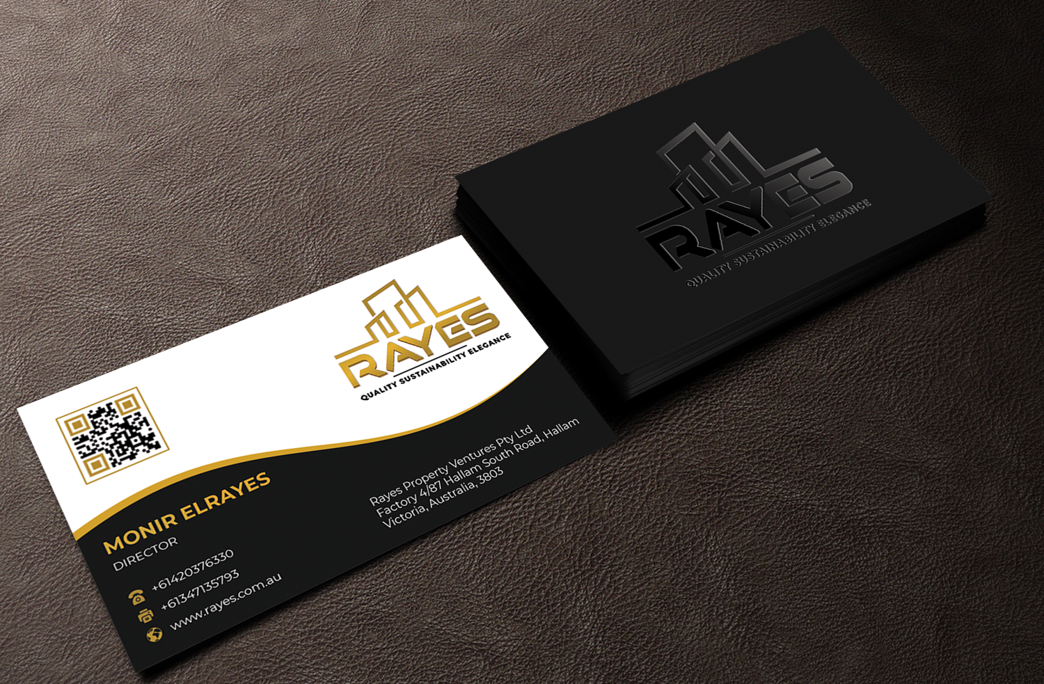 Visitenkarten-Design von Innovative Graphix für Rayes Pty Ltd | Design #33064907
