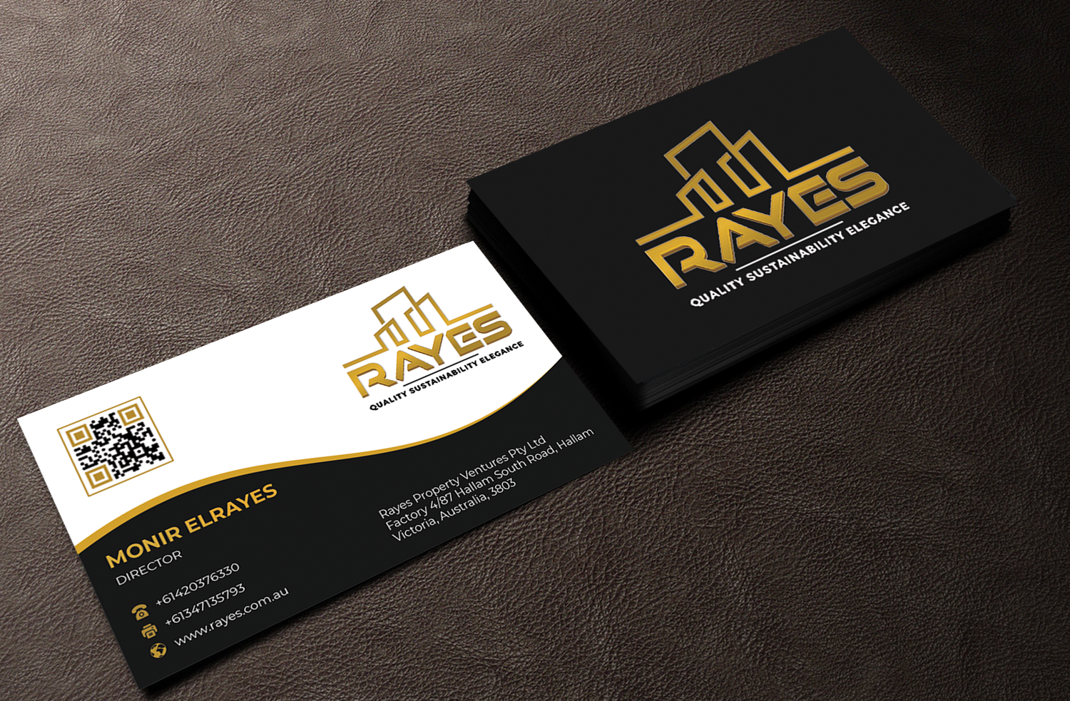 Business Card Design by Innovative Graphix for Rayes Pty Ltd | Design #33064909