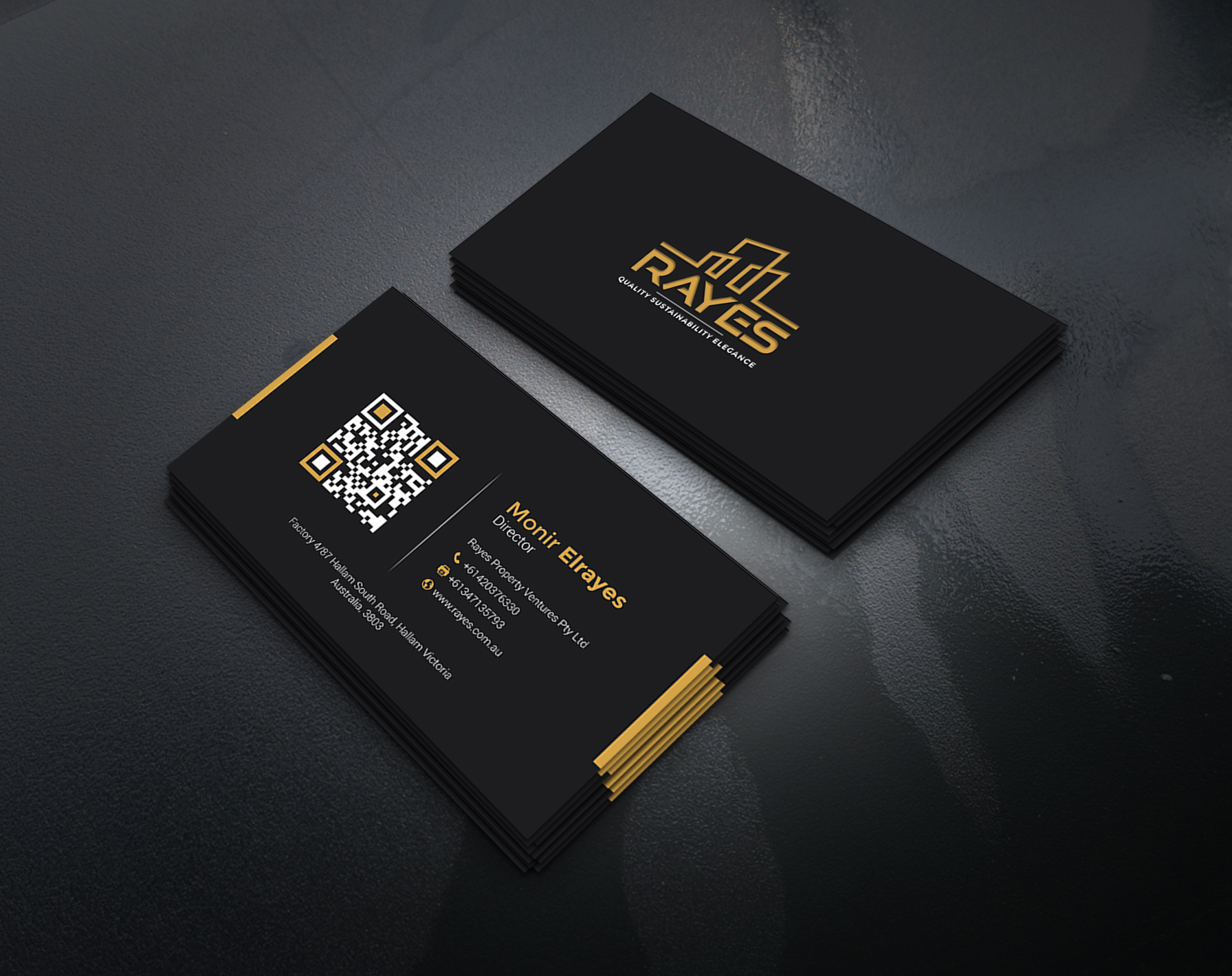 Business Card Design by artbitin for Rayes Pty Ltd | Design #33041855