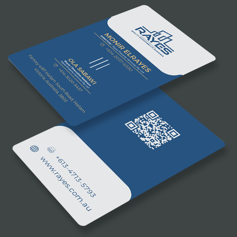 Business Card Design by LENTERA DESIGN 2 for Rayes Pty Ltd | Design #33060191