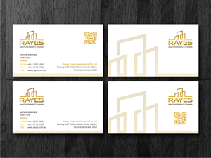 Business Card Design by Atvento Graphics for Rayes Pty Ltd | Design: #33048724