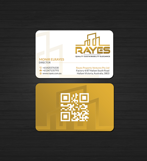 Business Card Design by Creations Box 2015 for Rayes Pty Ltd | Design: #33044646