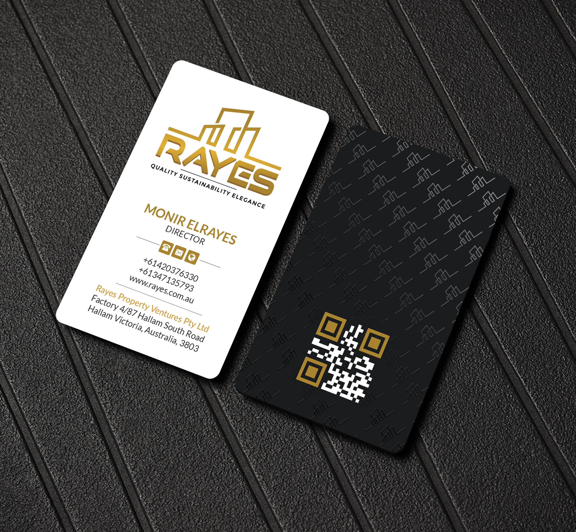 Business Card Design by Creations Box 2015 for Rayes Pty Ltd | Design #33044656