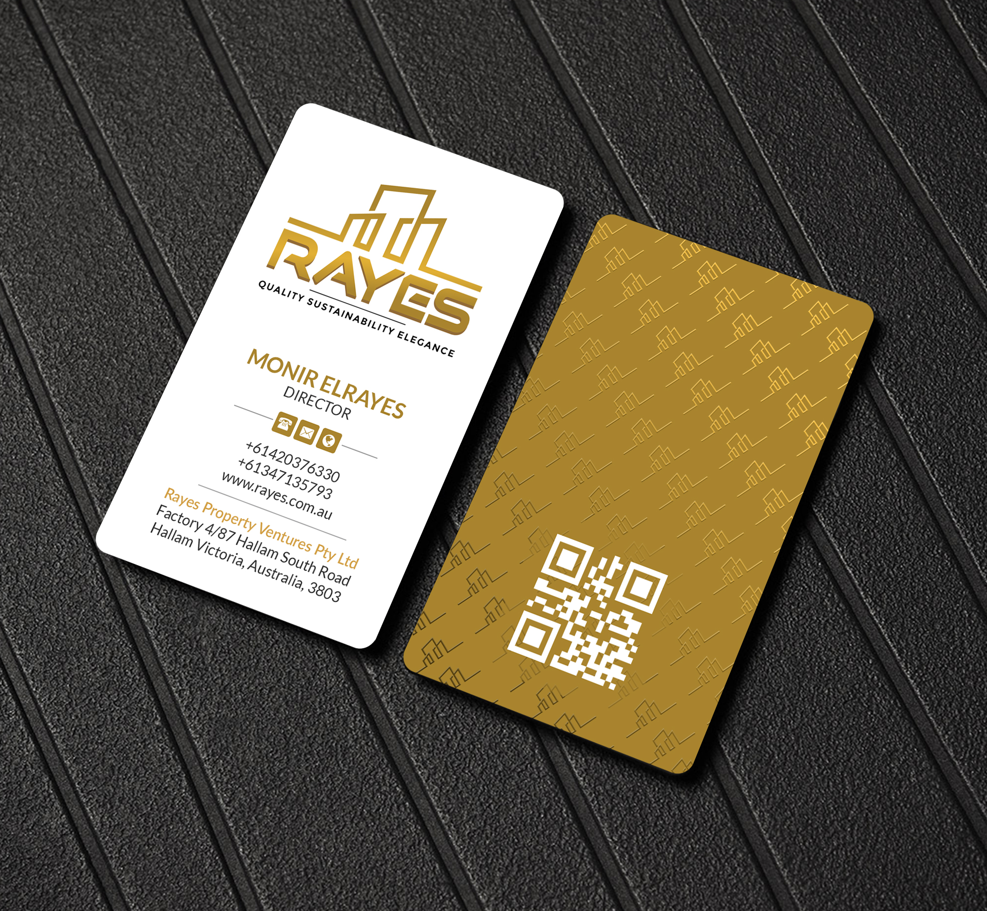 Business Card Design by Creations Box 2015 for Rayes Pty Ltd | Design #33044658