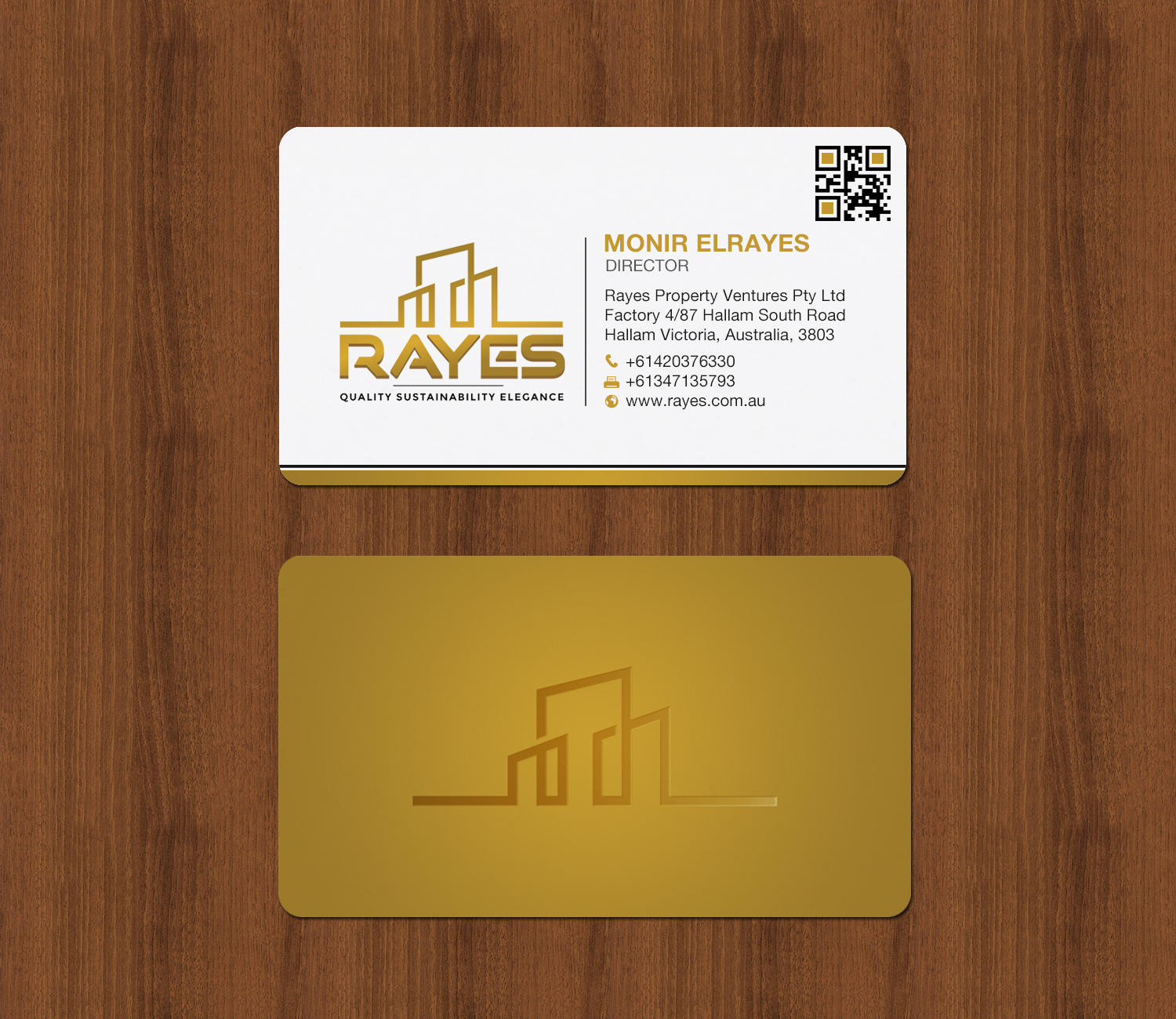 Design de Carte de Visite par Brand aid pour Rayes Pty Ltd | Design #33066041