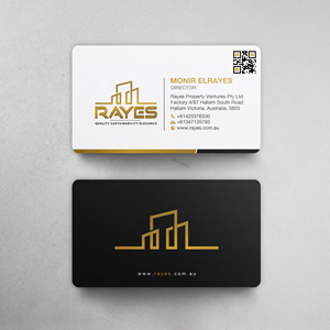 Design de Carte de Visite par Brand aid pour Rayes Pty Ltd | Design : #33066234