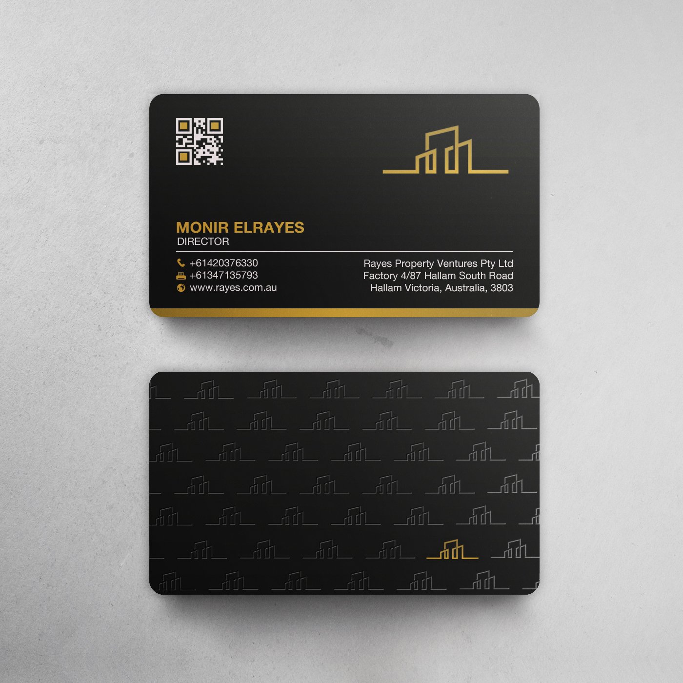 Diseño de Tarjeta de Presentación por Brand aid para Rayes Pty Ltd | Diseño #33066235