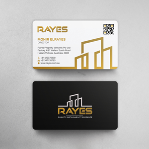 Design de Carte de Visite par Brand aid pour Rayes Pty Ltd | Design : #33066236