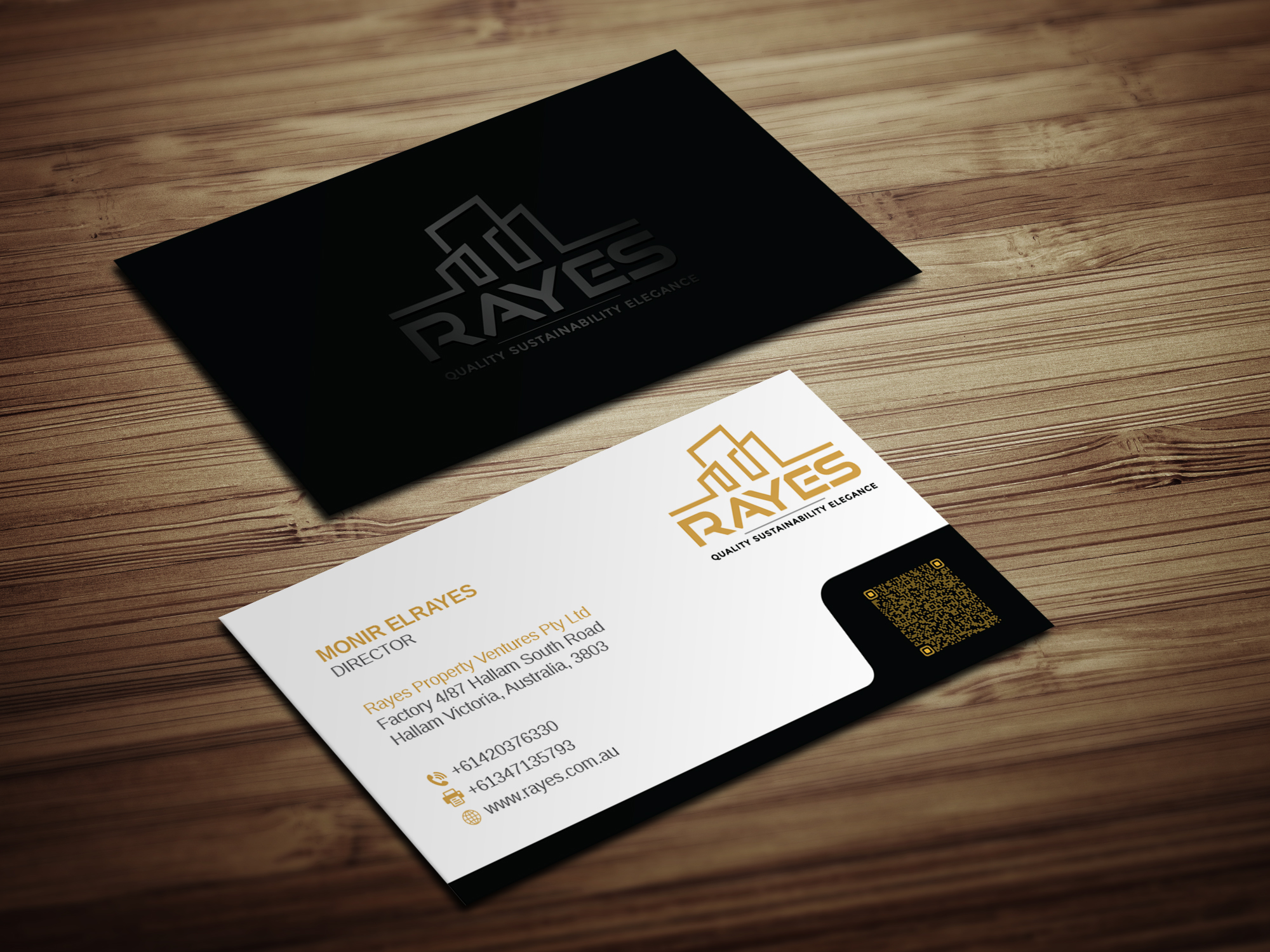 Business Card Design by Magic of Art for Rayes Pty Ltd | Design #33045596