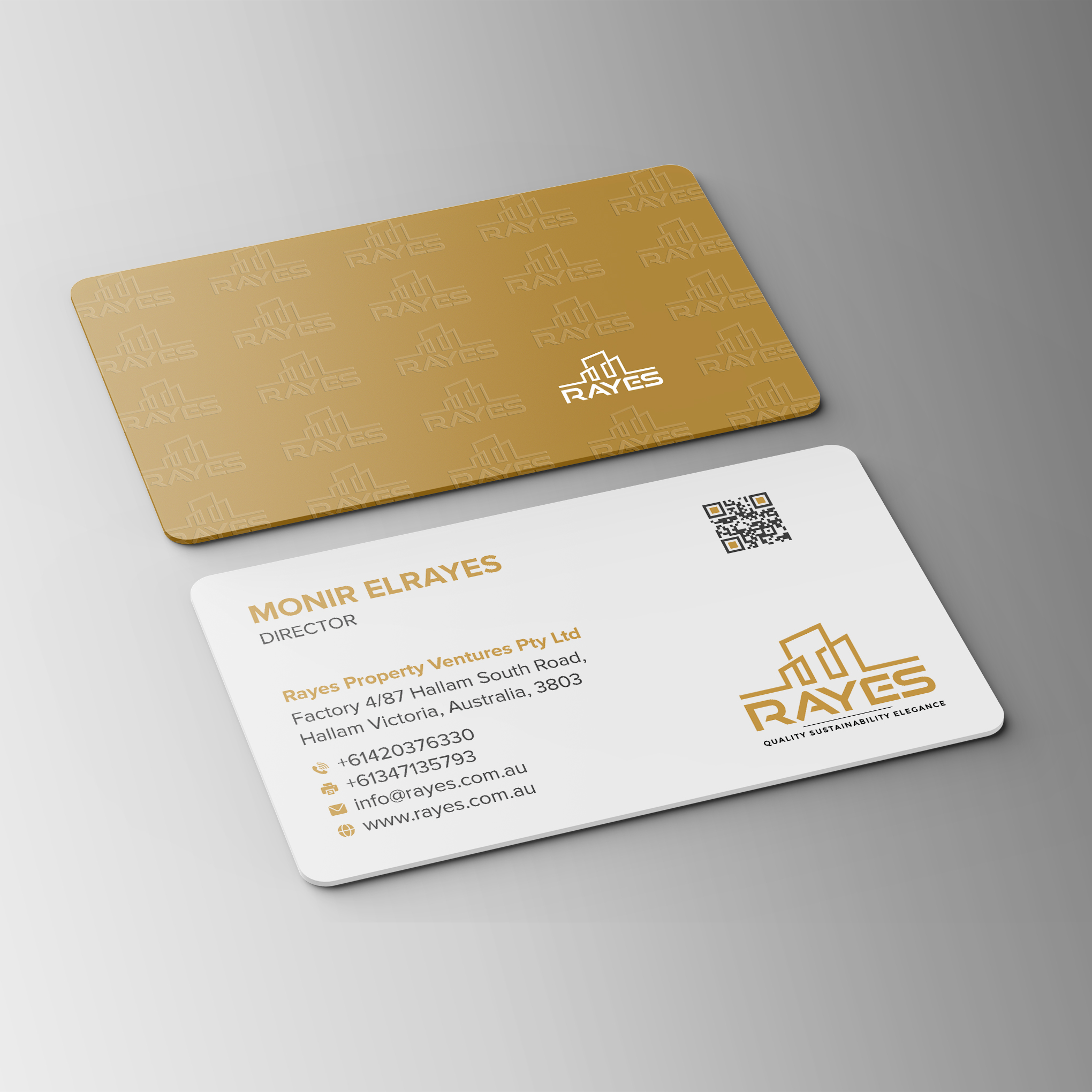Business Card Design by Bikash Das for Rayes Pty Ltd | Design #33065951