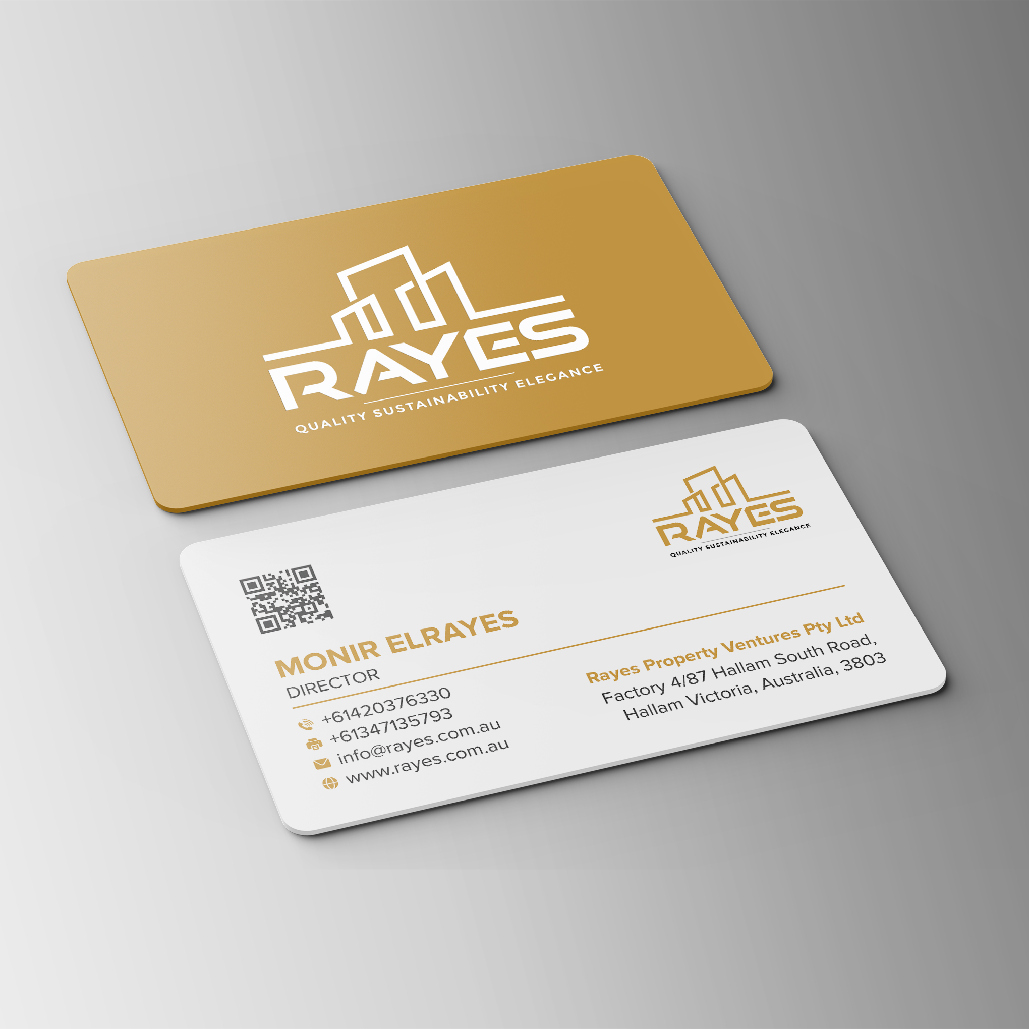 Business Card Design by Bikash Das for Rayes Pty Ltd | Design #33066072