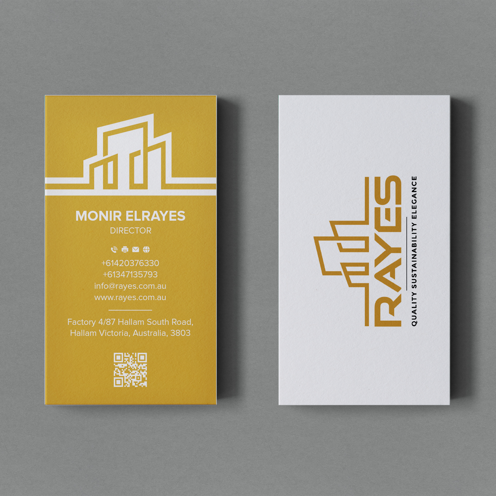 Business Card Design by Bikash Das for Rayes Pty Ltd | Design #33087244