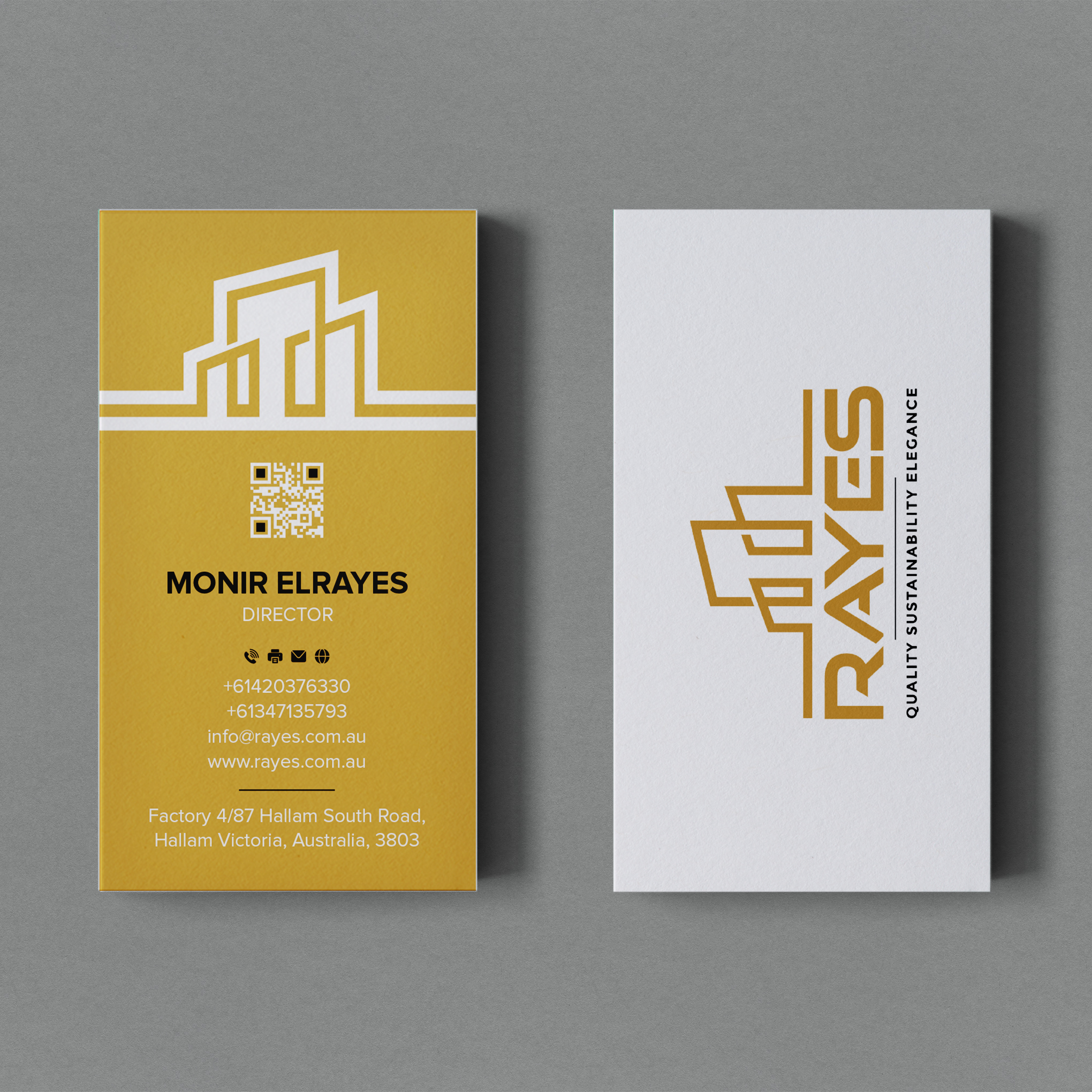 Business Card Design by Bikash Das for Rayes Pty Ltd | Design #33087320