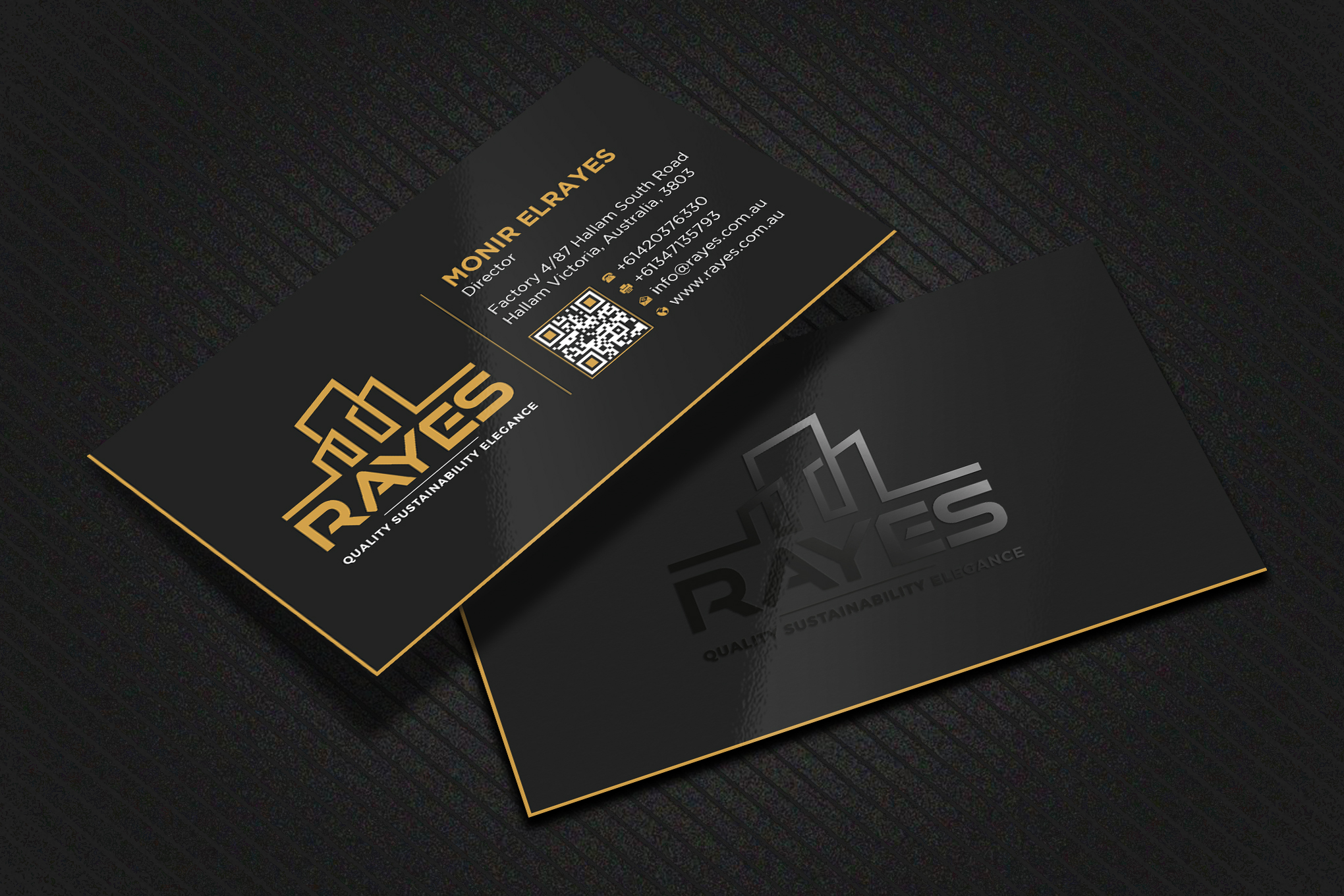Business Card Design by Uttom 2 for Rayes Pty Ltd | Design #33047302