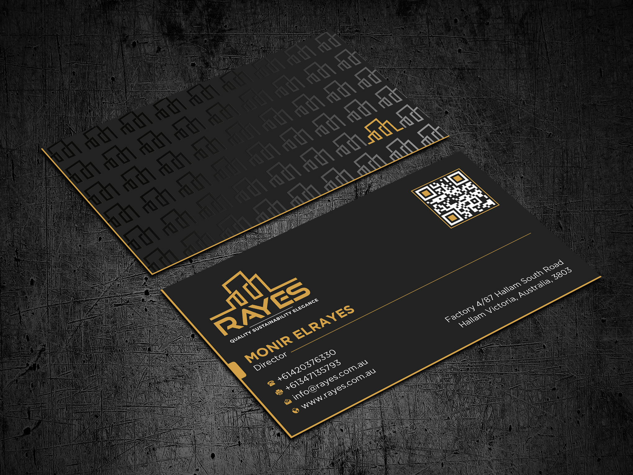 Design de Carte de Visite par Uttom 2 pour Rayes Pty Ltd | Design #33050696