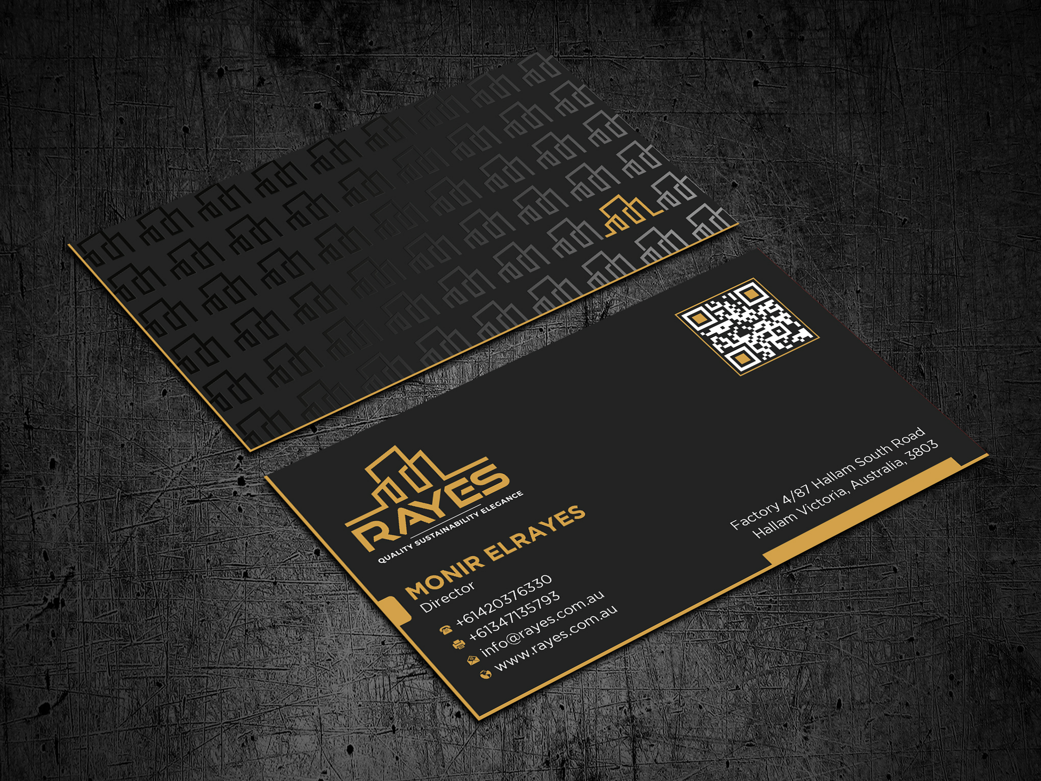 Design de Carte de Visite par Uttom 2 pour Rayes Pty Ltd | Design #33050698