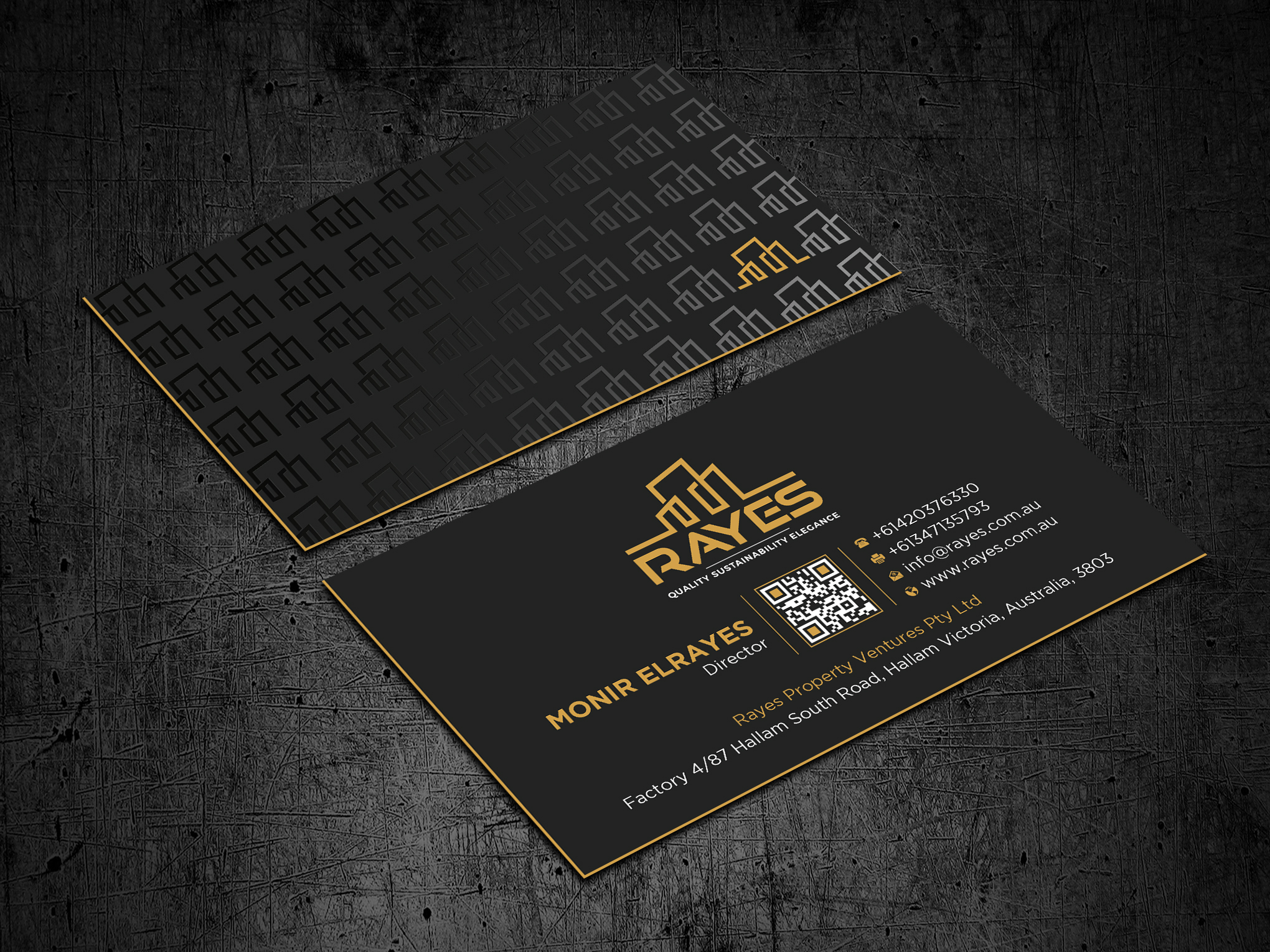 Design de Carte de Visite par Uttom 2 pour Rayes Pty Ltd | Design #33050699