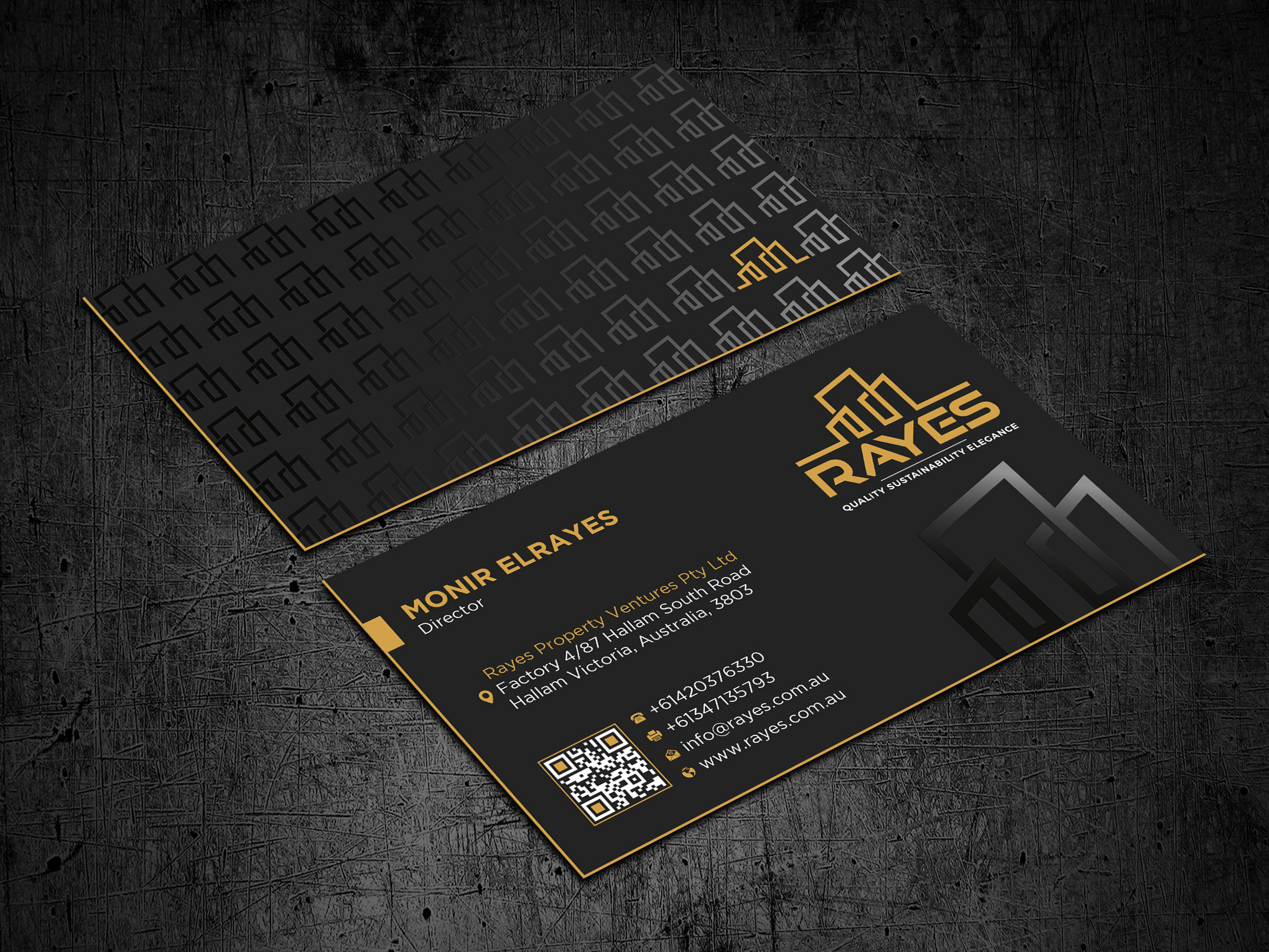 Design de Carte de Visite par Uttom 2 pour Rayes Pty Ltd | Design #33050704