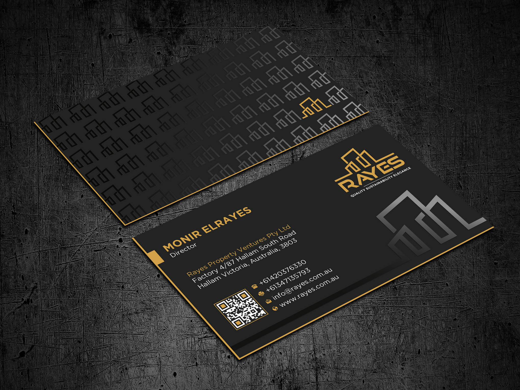 Design de Carte de Visite par Uttom 2 pour Rayes Pty Ltd | Design #33050706