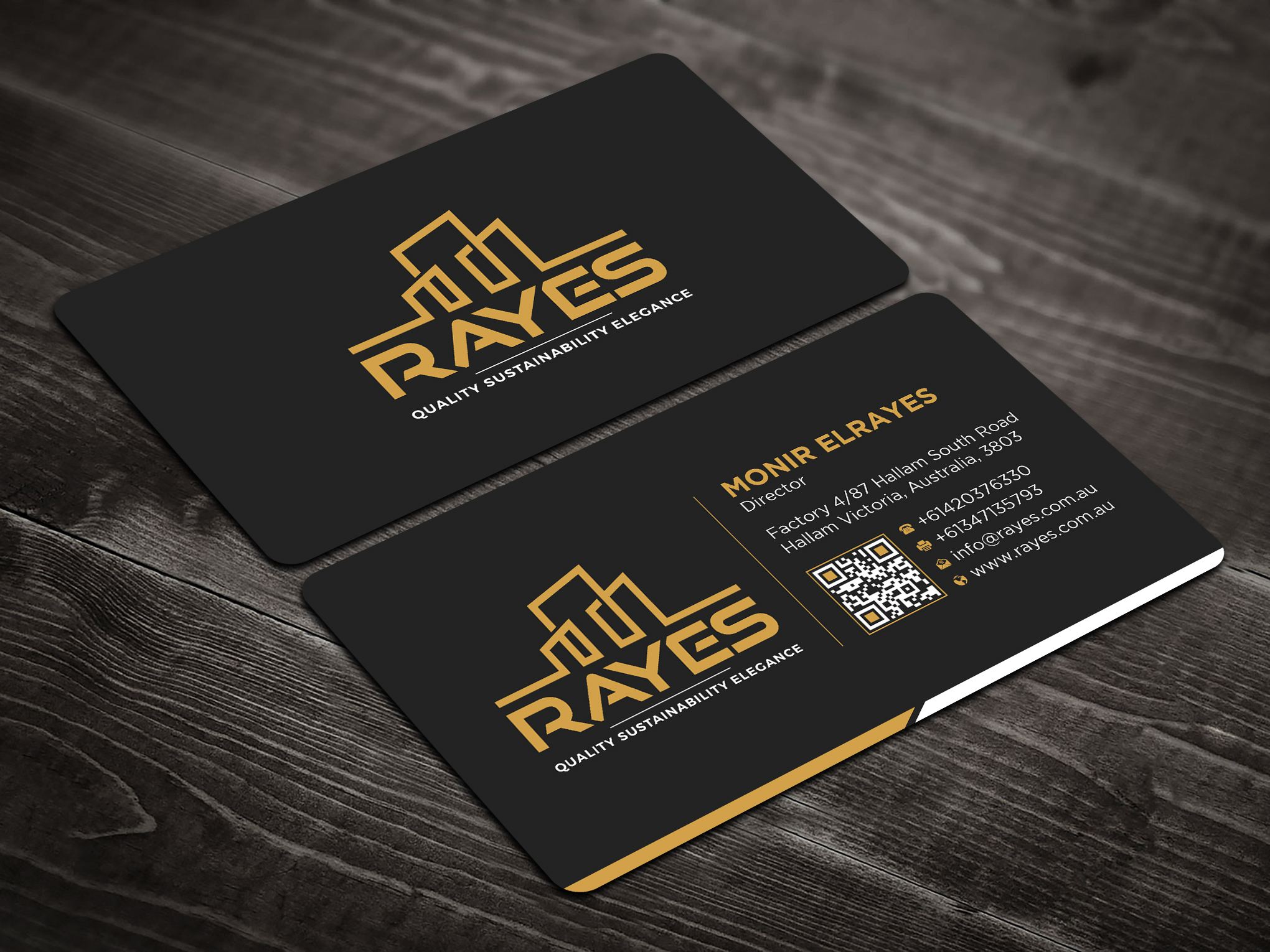 Design de Carte de Visite par Uttom 2 pour Rayes Pty Ltd | Design #33050710