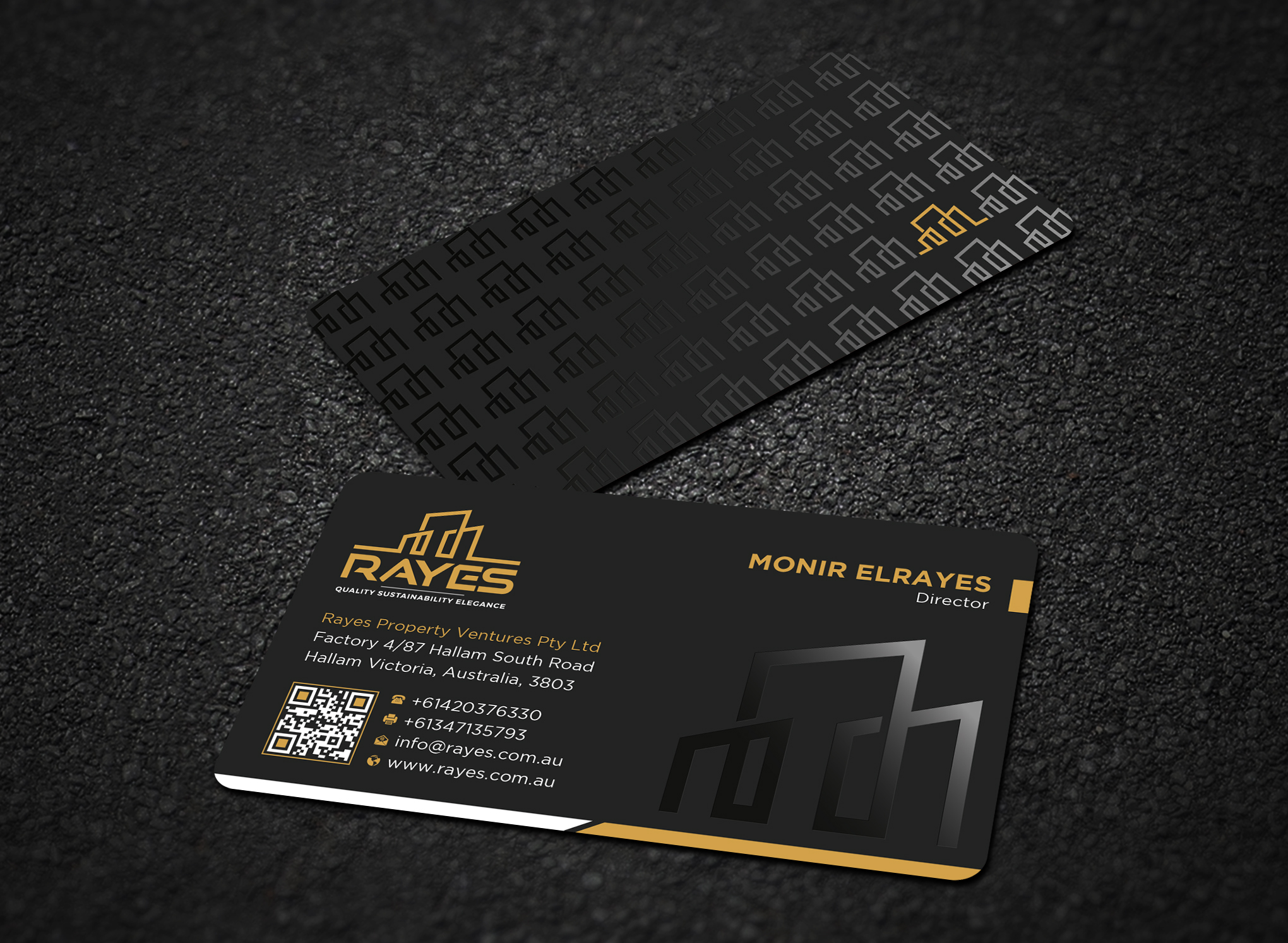 Design de Carte de Visite par Uttom 2 pour Rayes Pty Ltd | Design #33050727