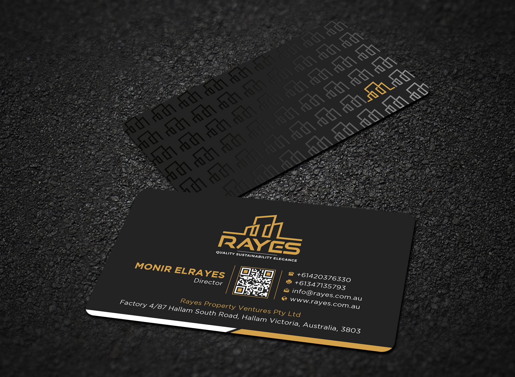 Design de Carte de Visite par Uttom 2 pour Rayes Pty Ltd | Design #33050728
