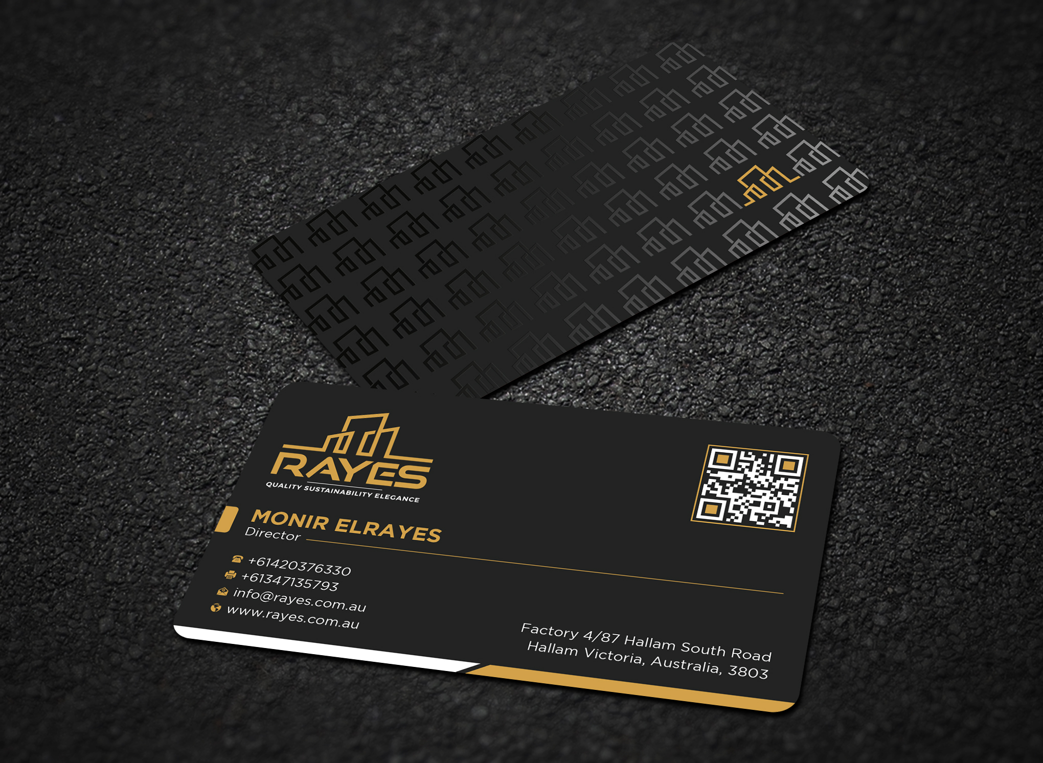 Design de Carte de Visite par Uttom 2 pour Rayes Pty Ltd | Design #33050730