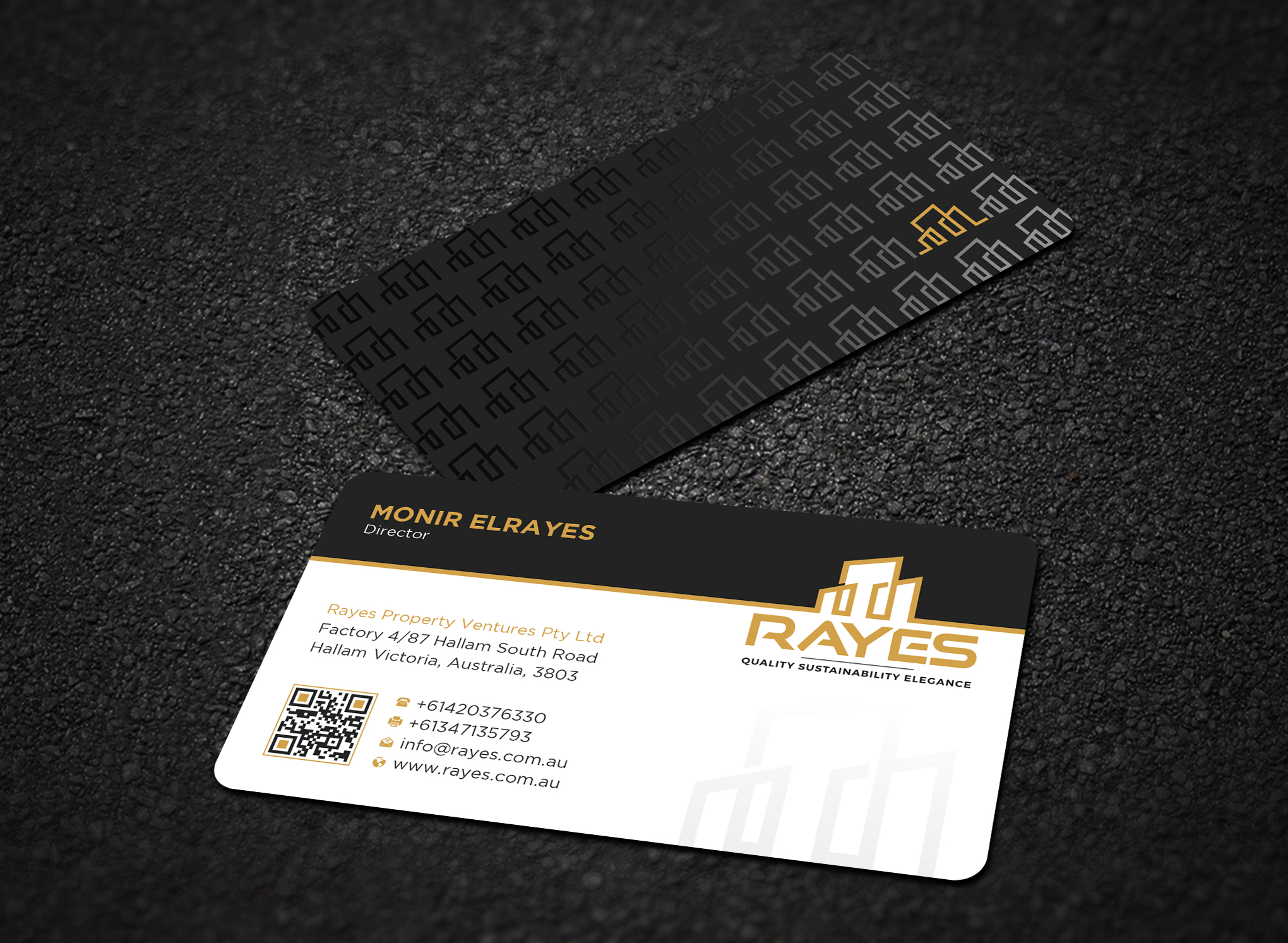 Design de Carte de Visite par Uttom 2 pour Rayes Pty Ltd | Design #33050742
