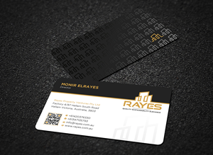 Design de Carte de Visite par Uttom 2 pour Rayes Pty Ltd | Design : #33050742