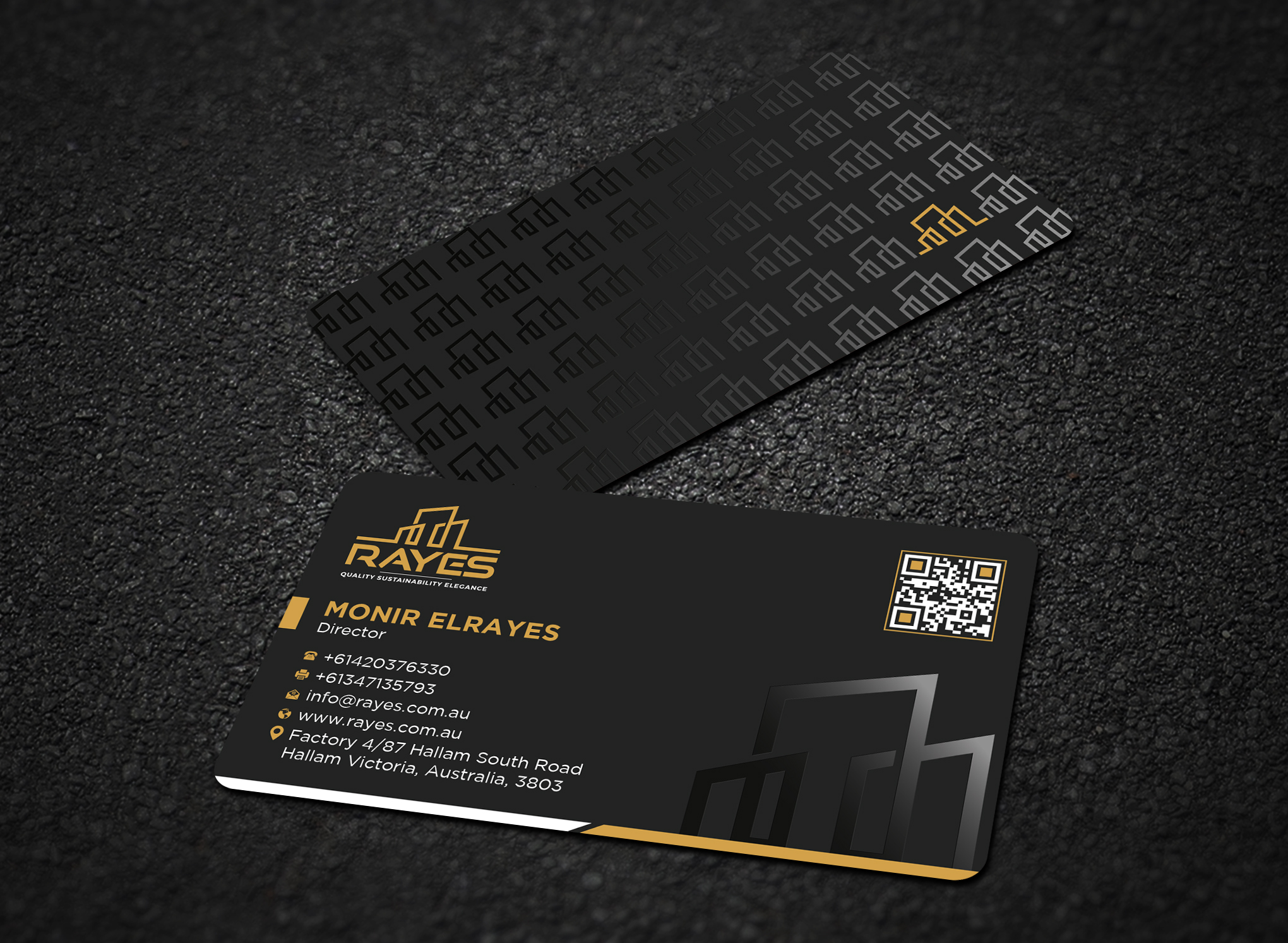Design de Carte de Visite par Uttom 2 pour Rayes Pty Ltd | Design #33050744