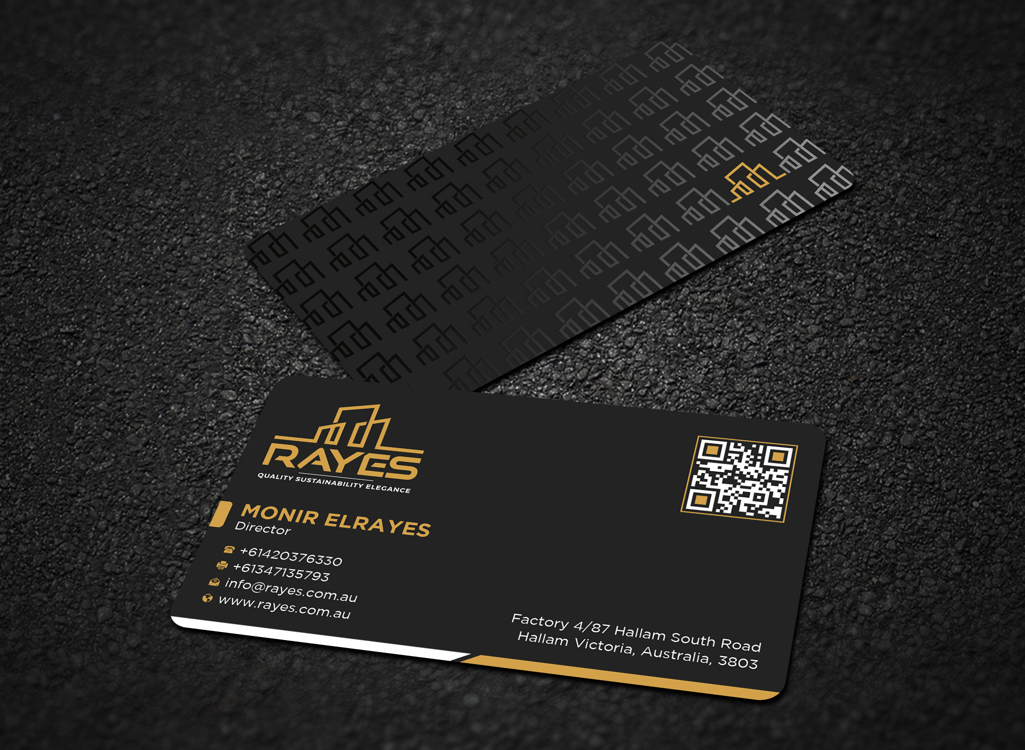 Design de Carte de Visite par Uttom 2 pour Rayes Pty Ltd | Design #33050745