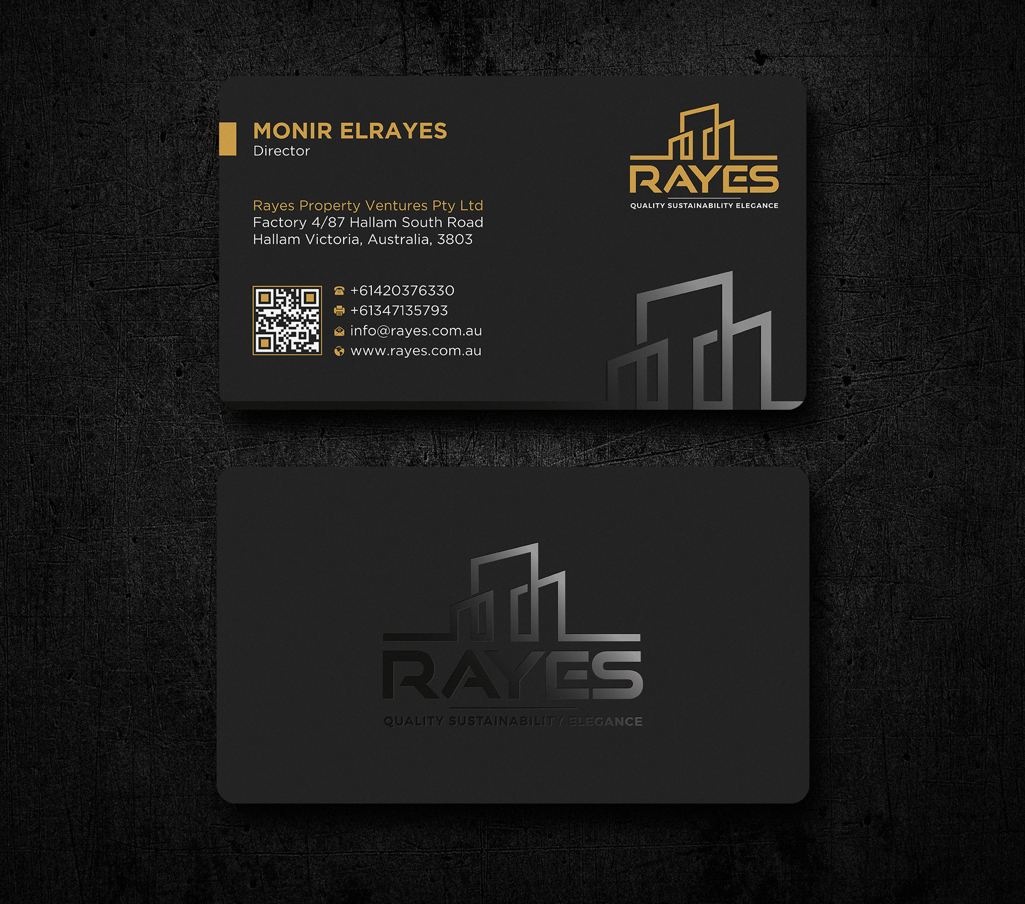 Business Card Design by Uttom 2 for Rayes Pty Ltd | Design #33050753