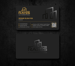 Design de Carte de Visite par Uttom 2 pour Rayes Pty Ltd | Design : #33050759