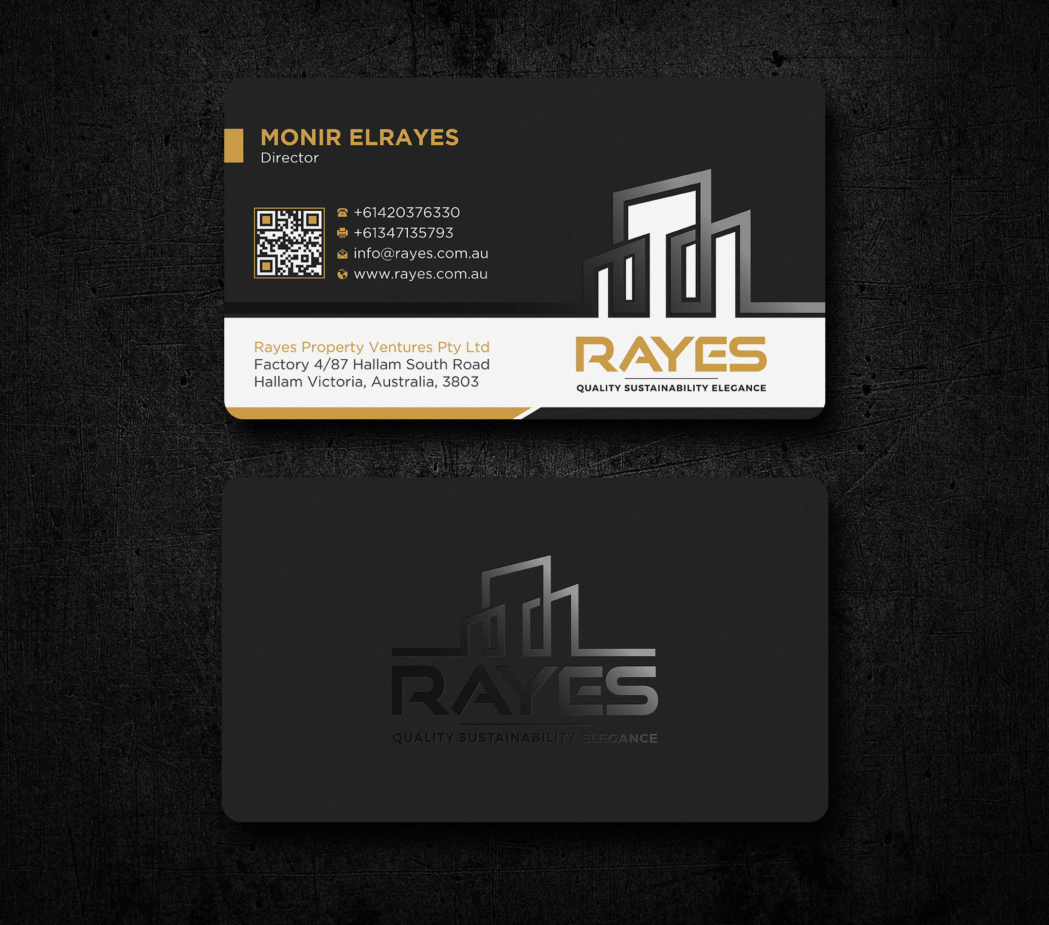 Visitenkarten-Design von Uttom 2 für Rayes Pty Ltd | Design #33050760