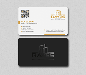 Diseño de Tarjeta de Presentación por Uttom 2 para Rayes Pty Ltd | Diseño: #33079560